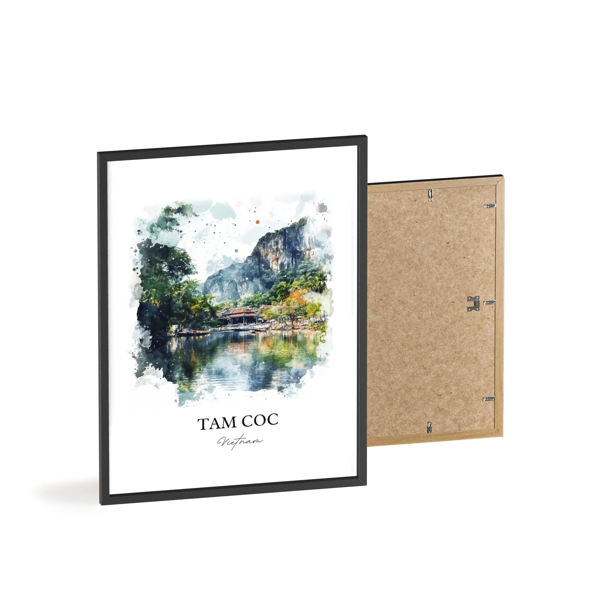 Tam Coc, Vietnam – Watercolor Art Print - Image 8