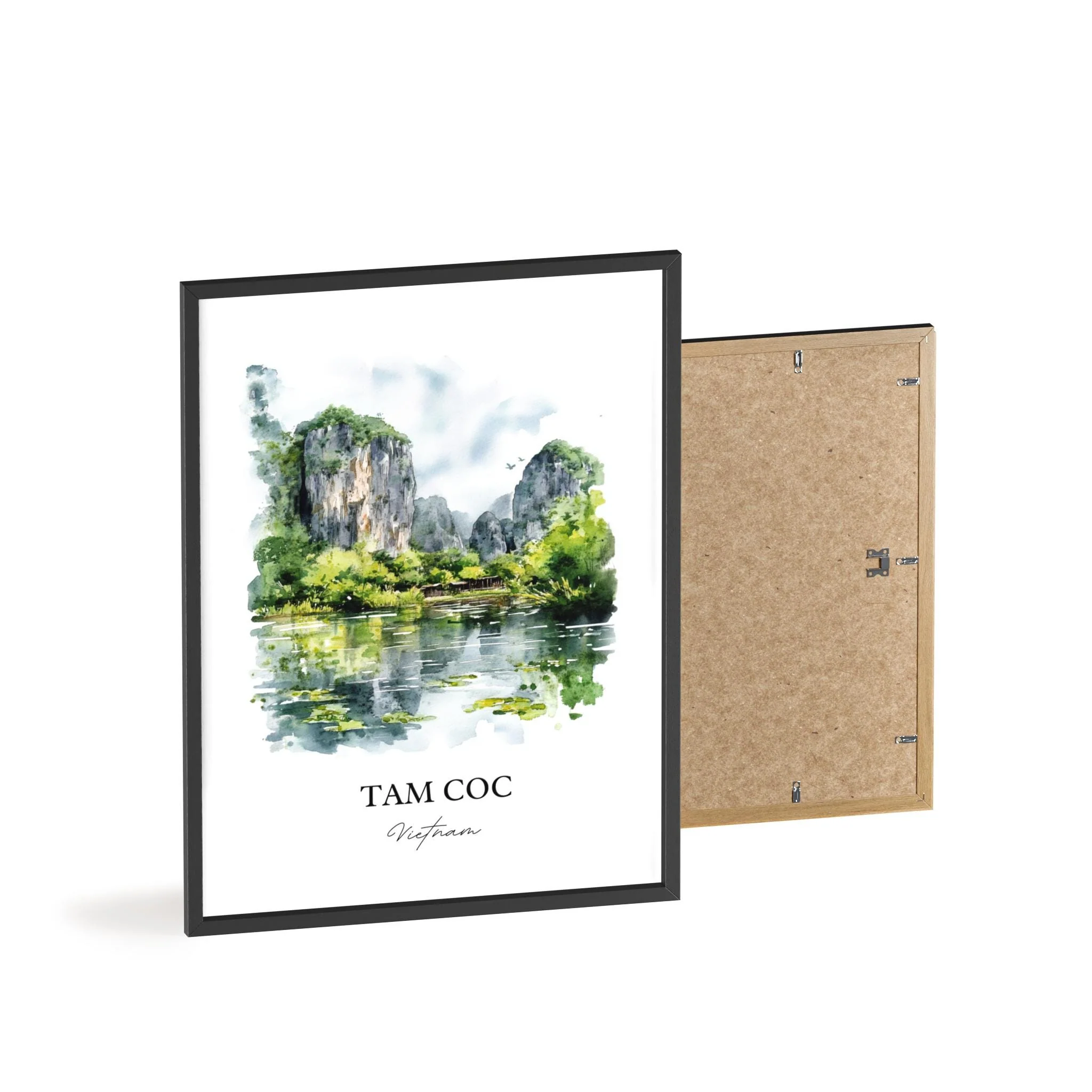 Tam Coc, Vietnam – Watercolor Art Print - Image 8