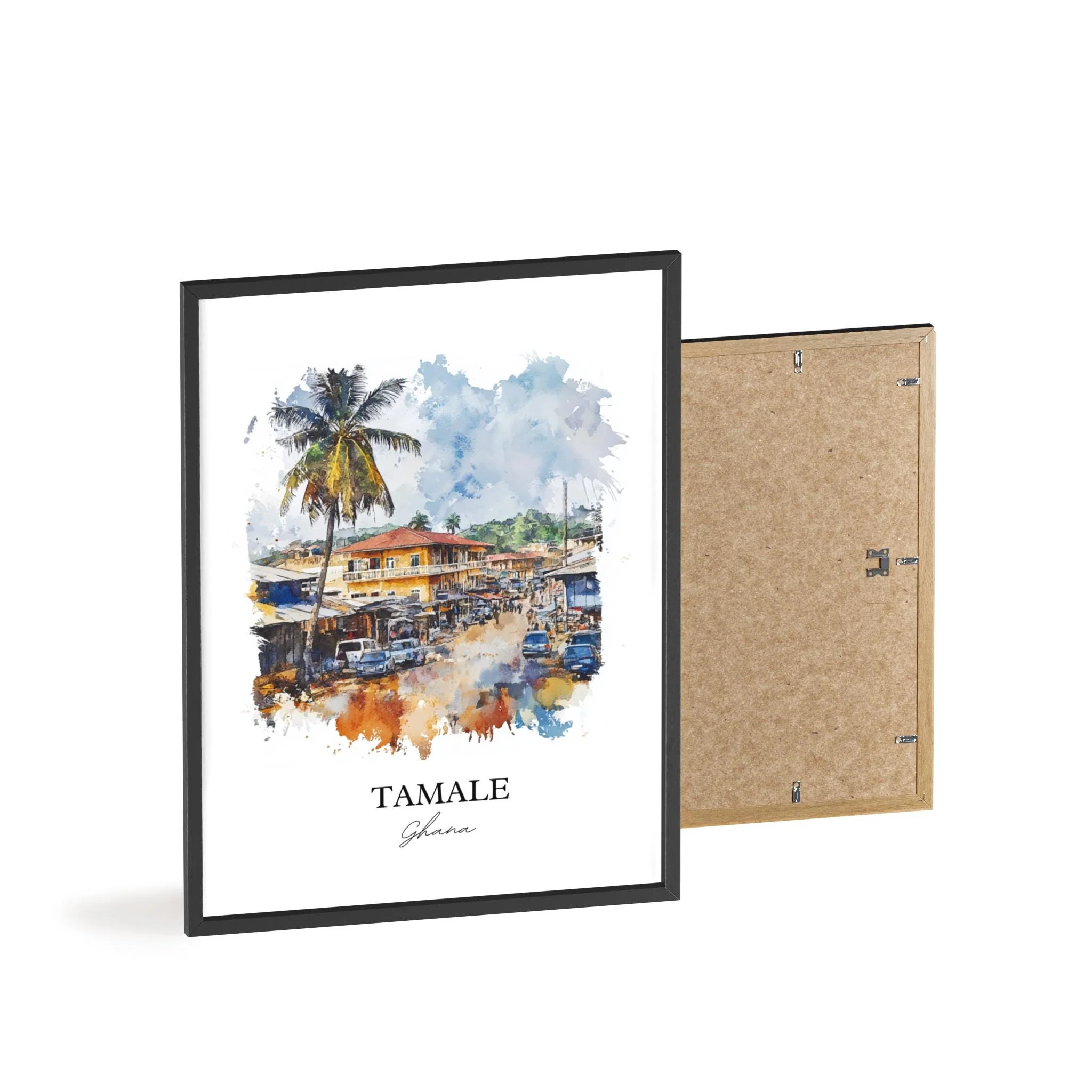 Tamale, Ghana – Watercolor Art Print - Image 8