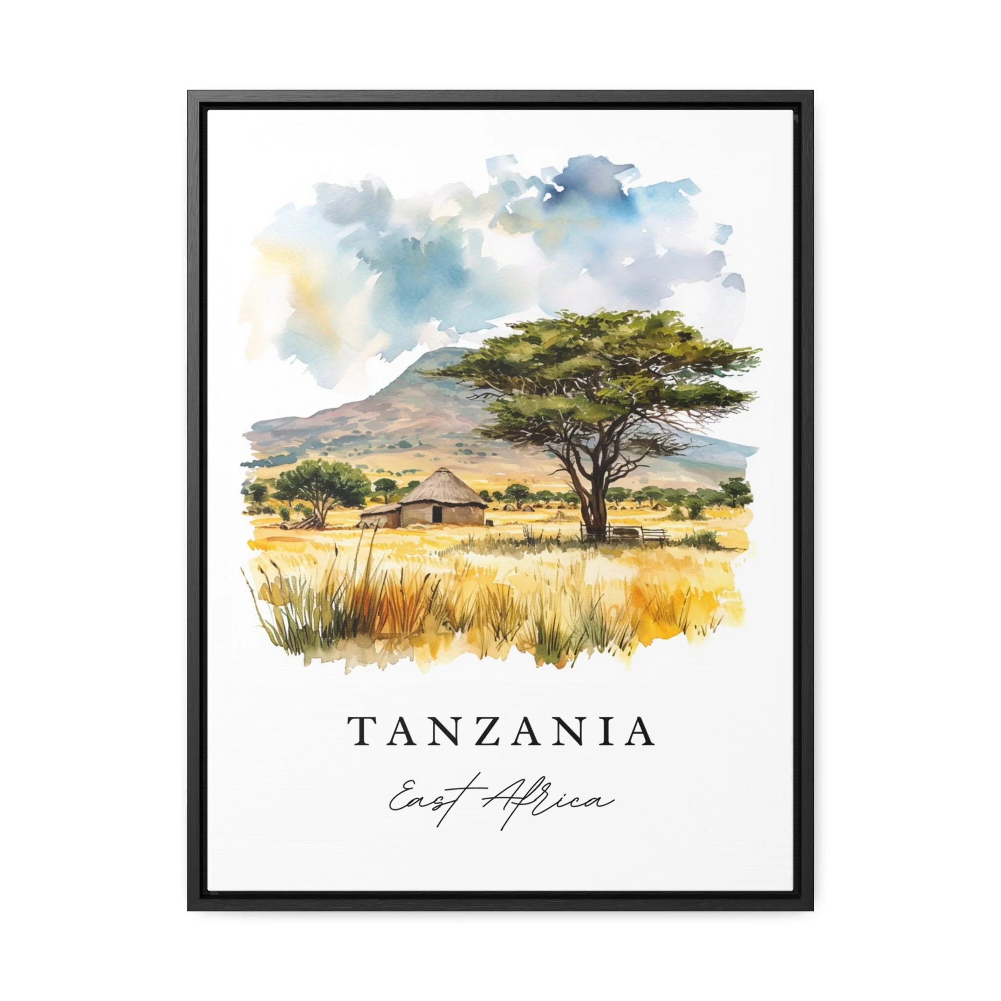 Tanzania, East Africa – Watercolor Art Print - Image 6