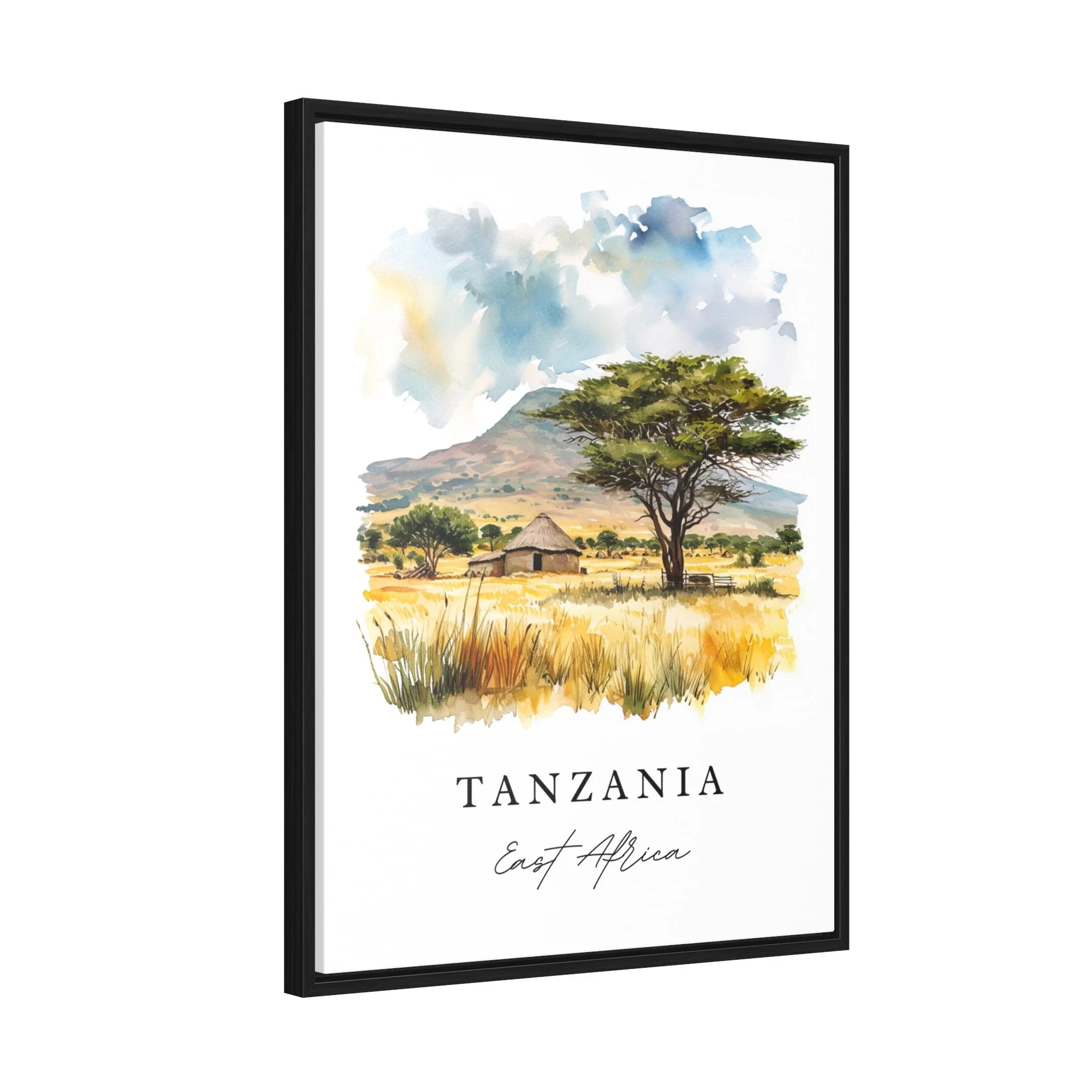 Tanzania, East Africa – Watercolor Art Print - Image 7