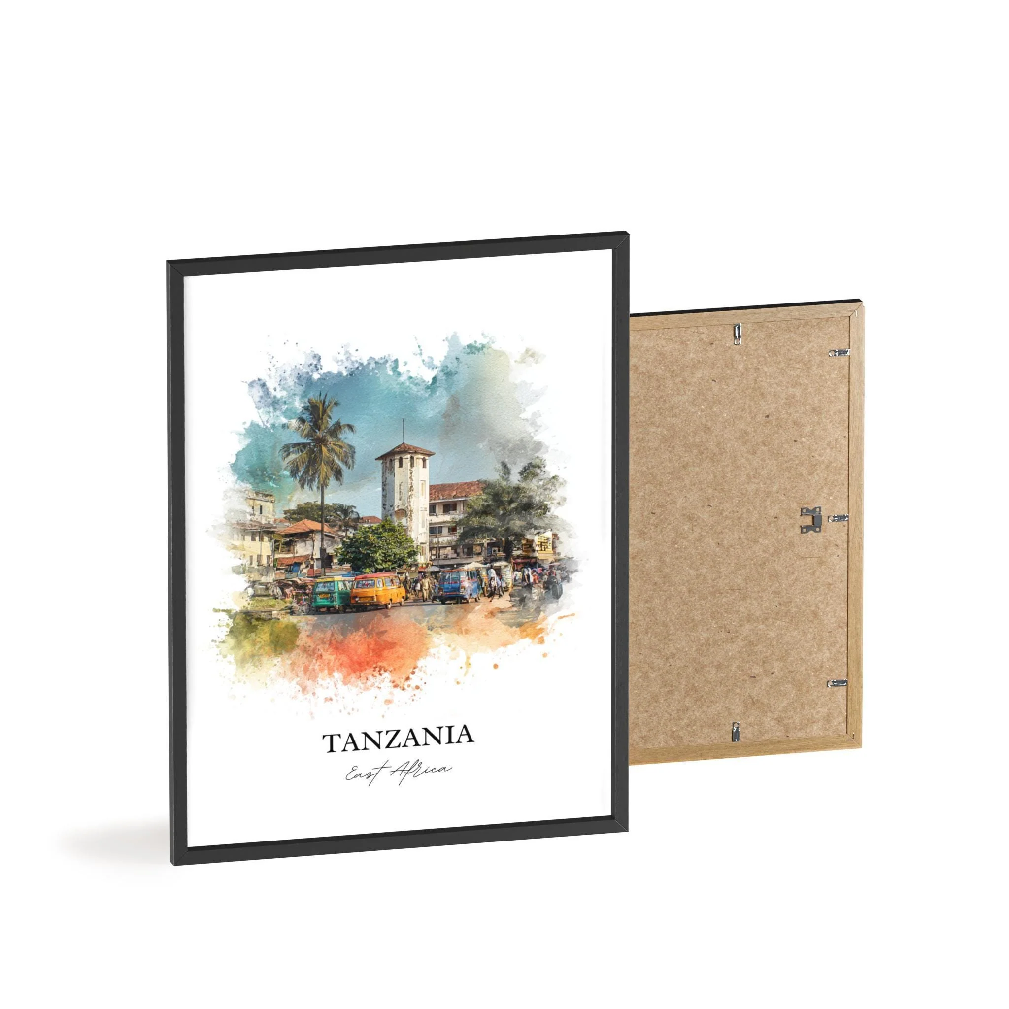 Tanzania, Tanzania – Watercolor Art Print - Image 8