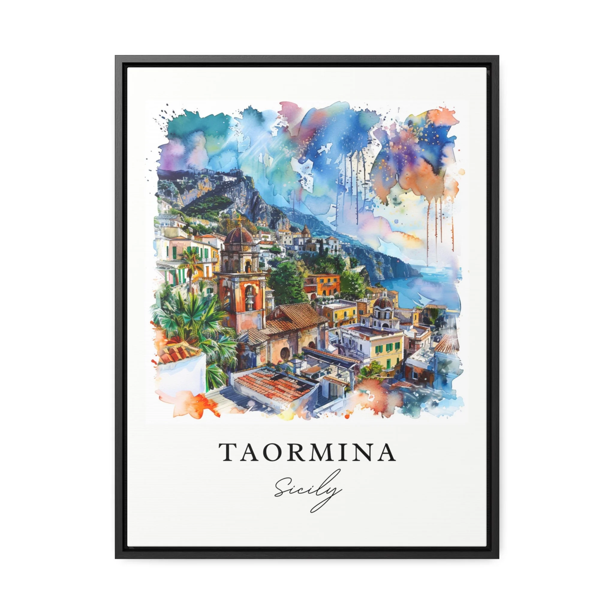 Taormina, Italy – Watercolor Art Print - Image 5