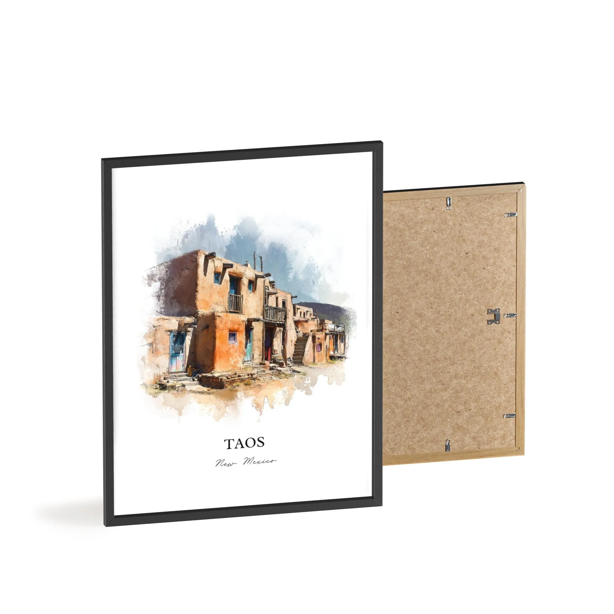 Taos, New Mexico – Watercolor Art Print - Image 10
