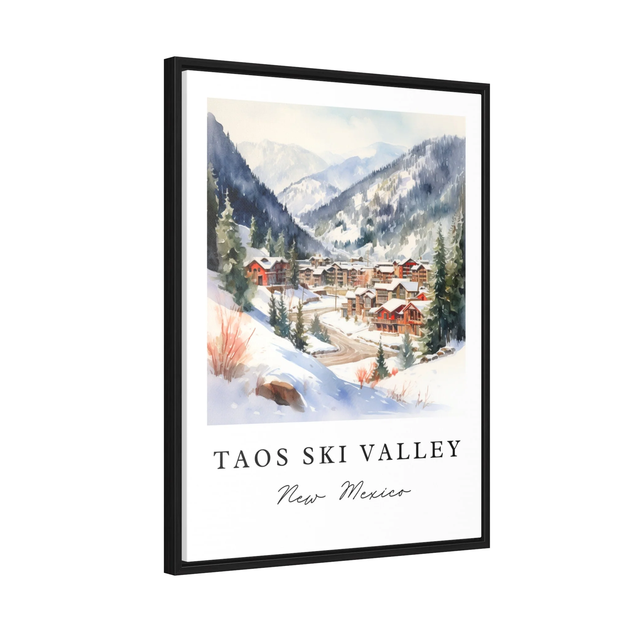 Taos Ski Valley, New Mexico, USA – Watercolor Art Print - Image 7