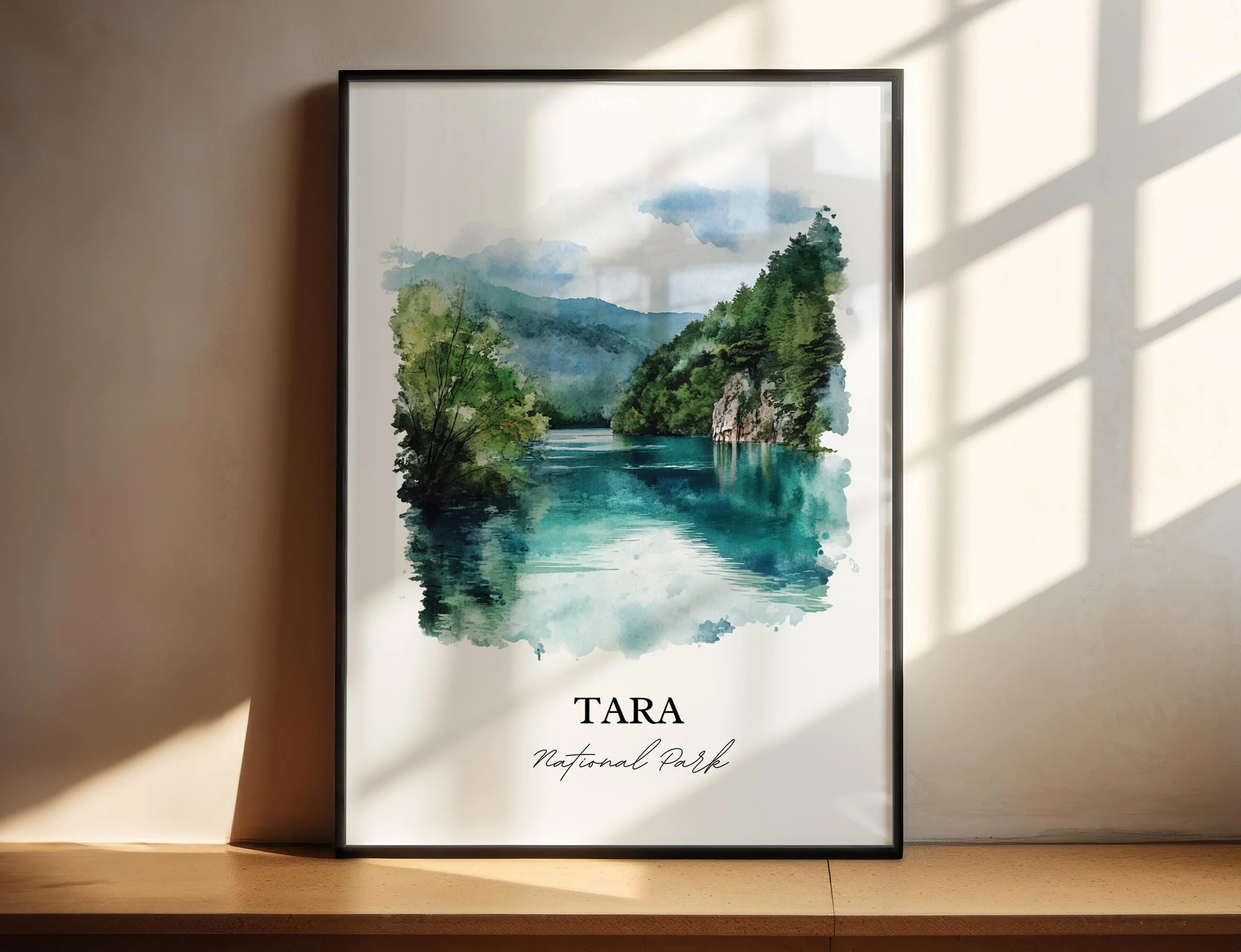 Tara National Park, Serbia – Watercolor Art Print