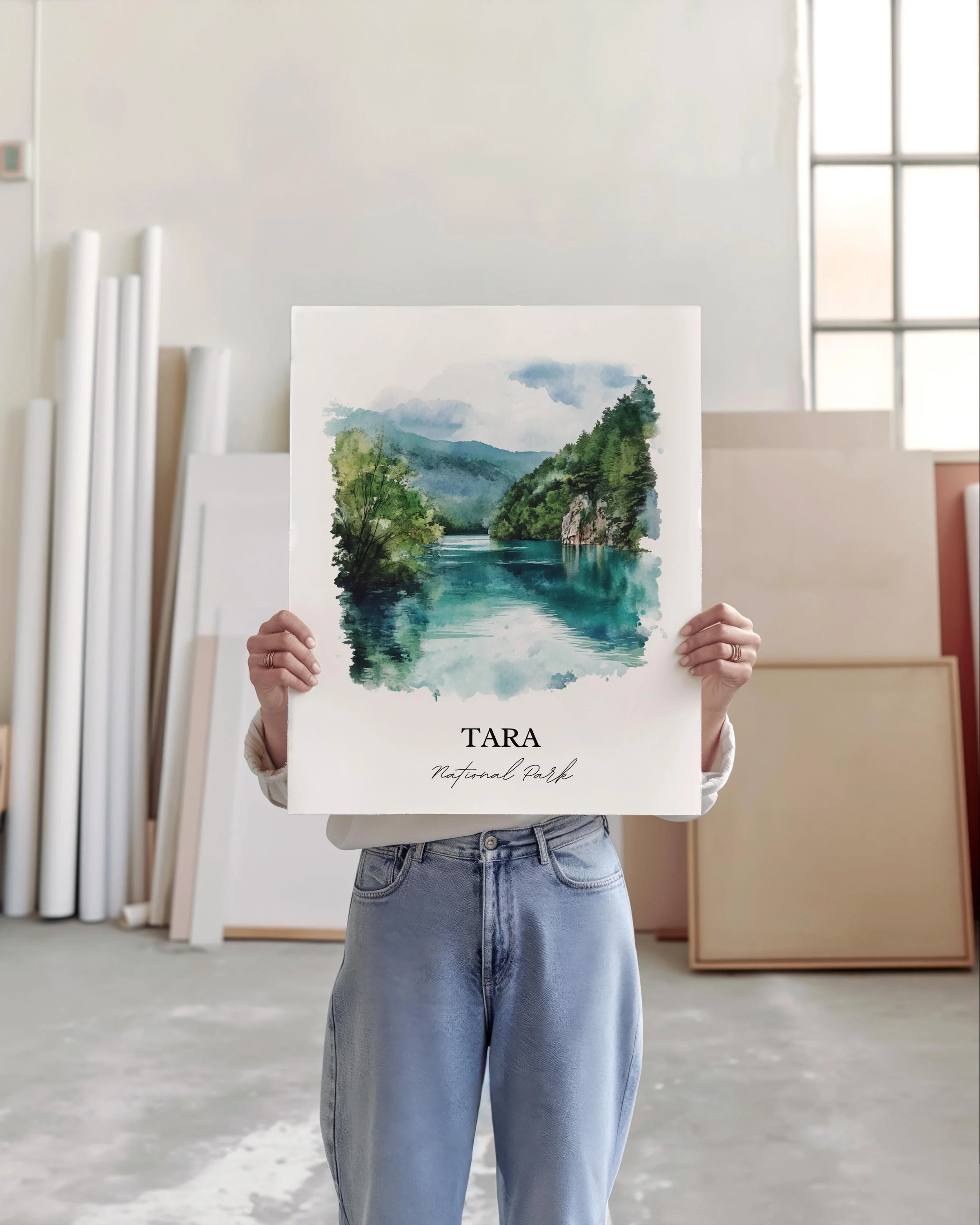 Tara National Park, Serbia – Watercolor Art Print - Image 4