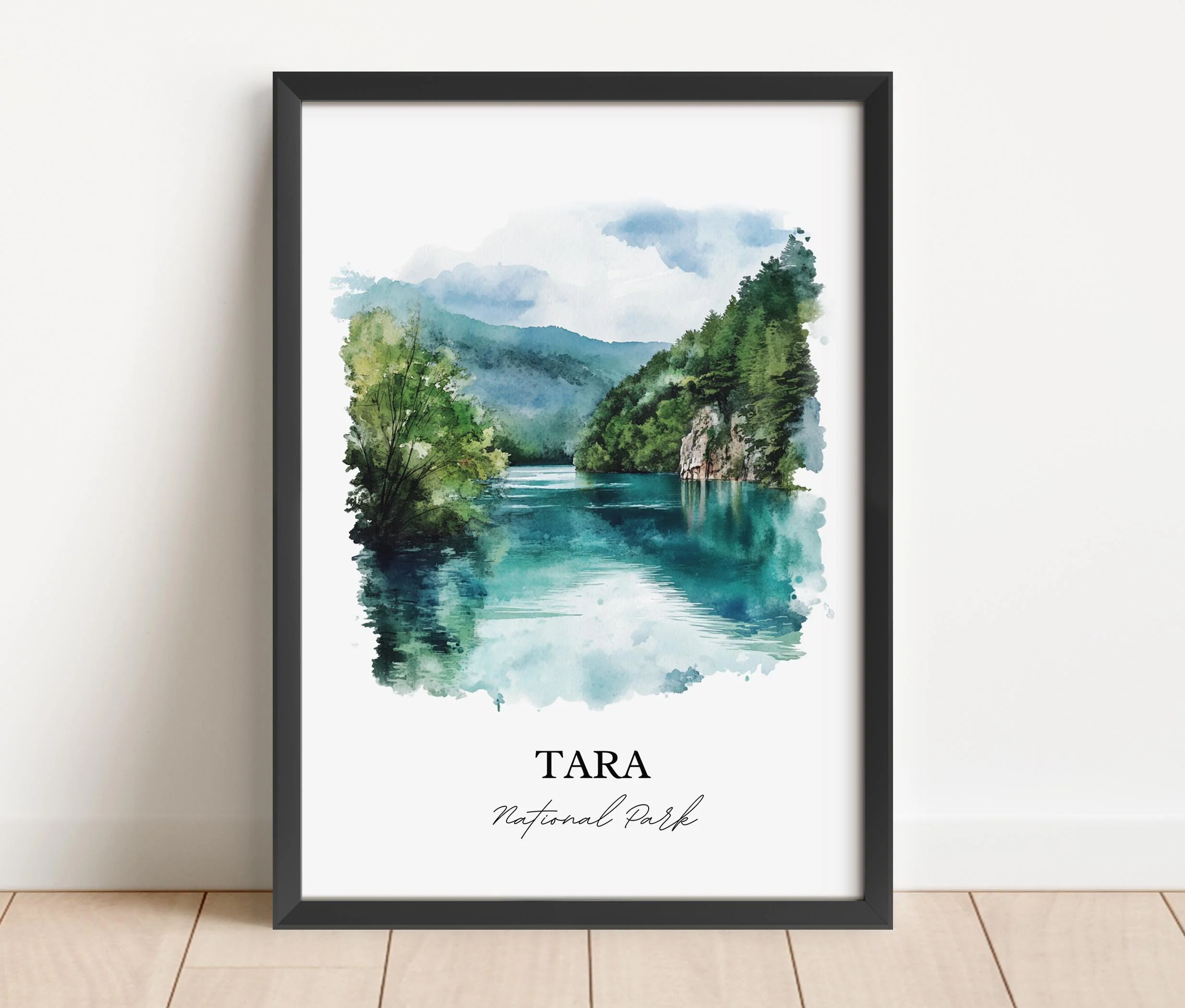 Tara National Park, Serbia – Watercolor Art Print - Image 6