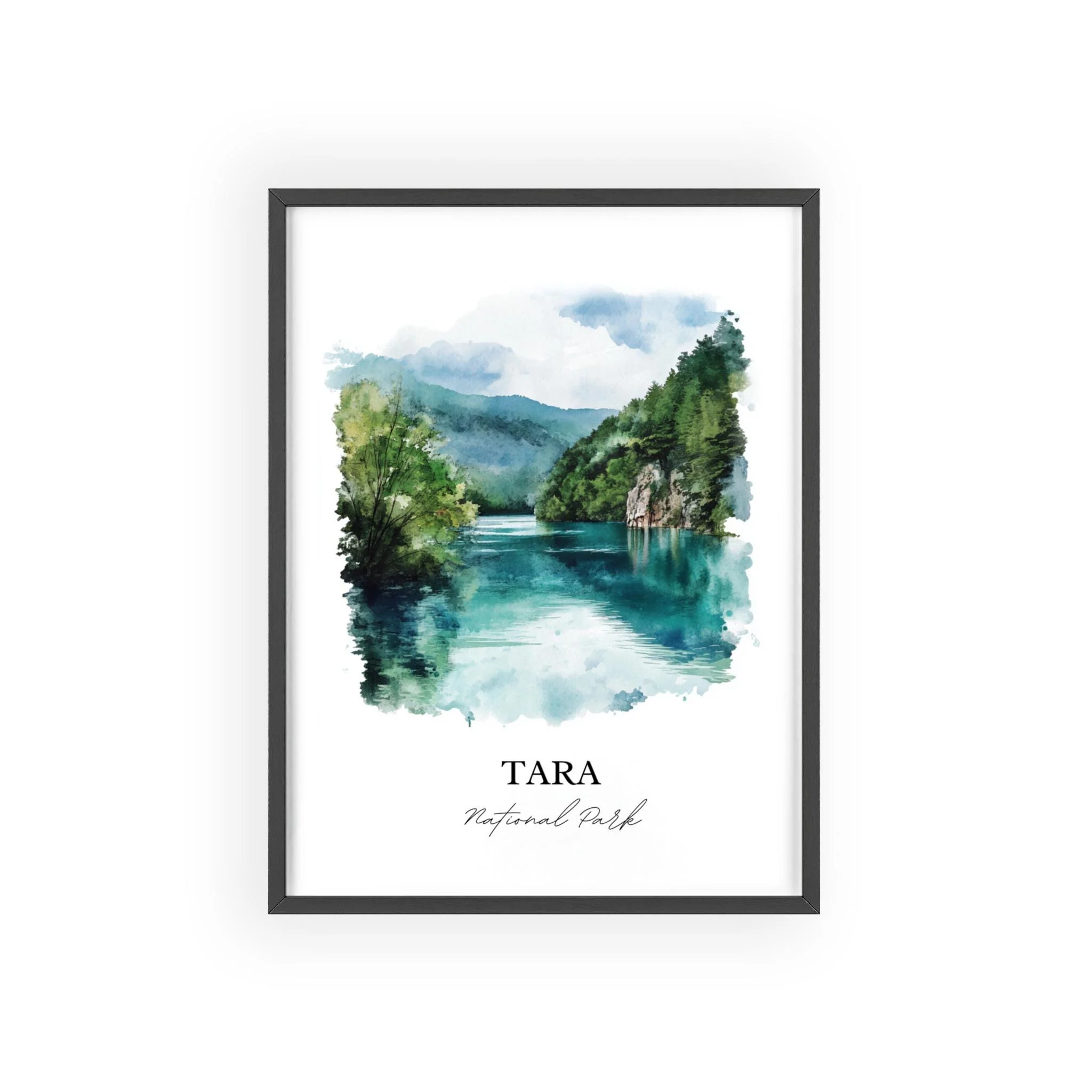 Tara National Park, Serbia – Watercolor Art Print - Image 7