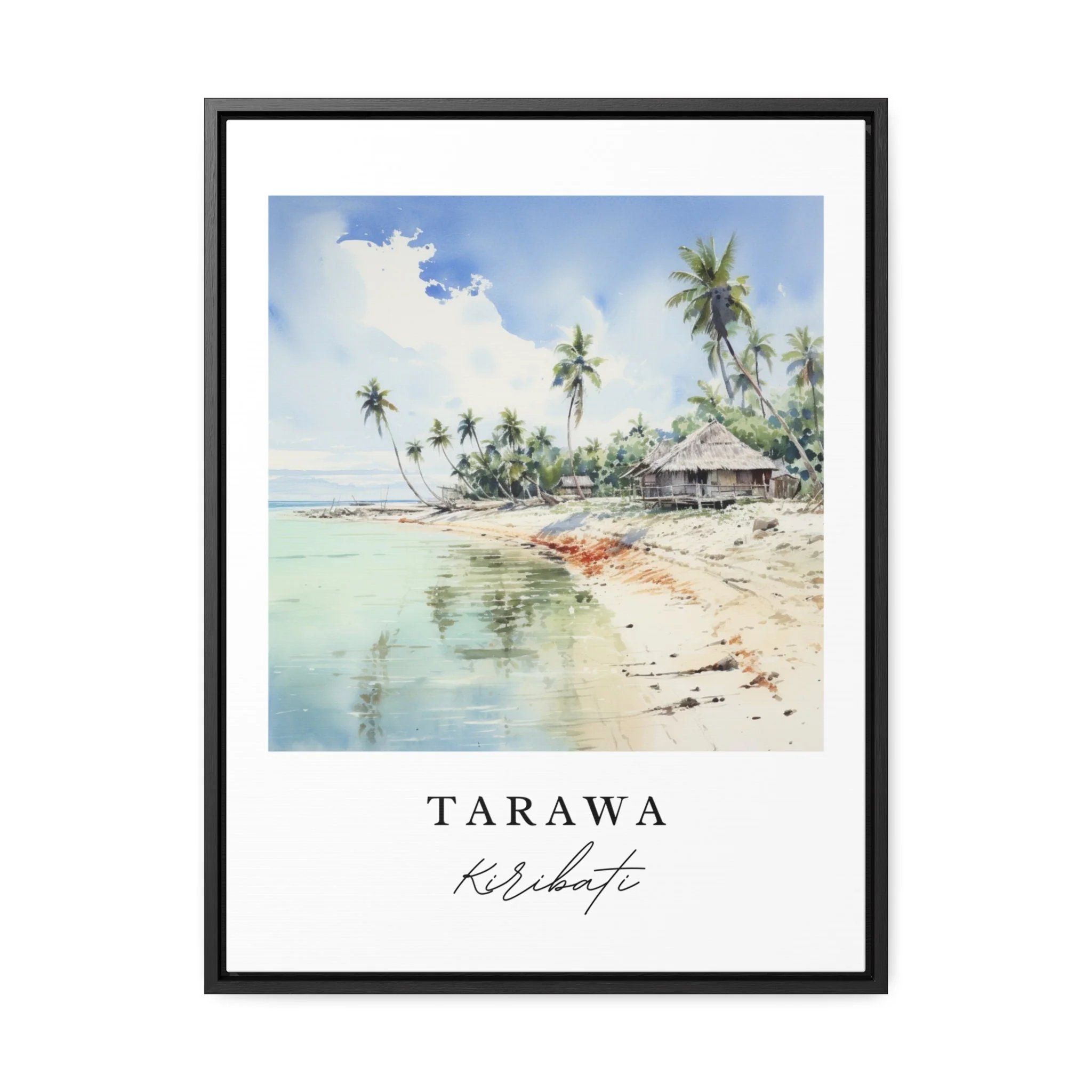 Tarawa, Kiribati – Watercolor Art Print - Image 2