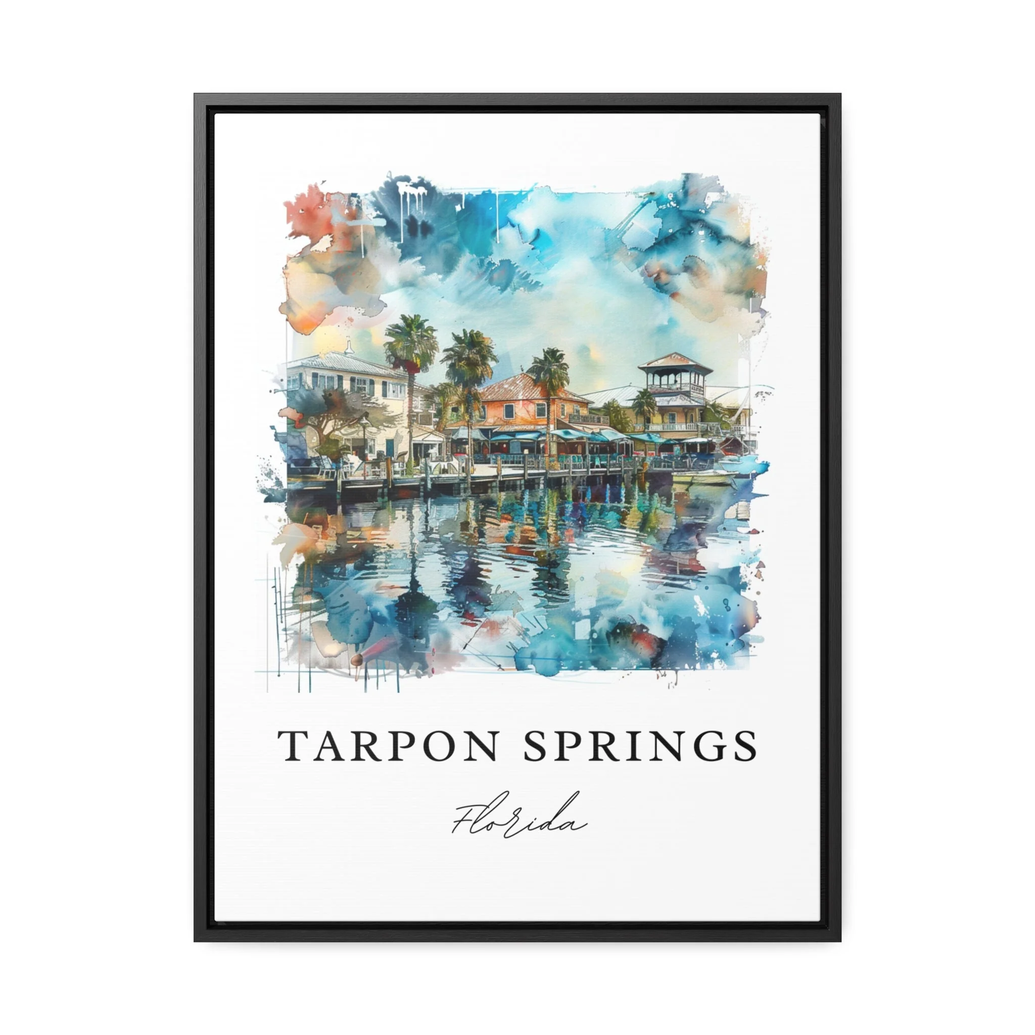 Tarpon Springs, FL, Florida – Watercolor Art Print - Image 5