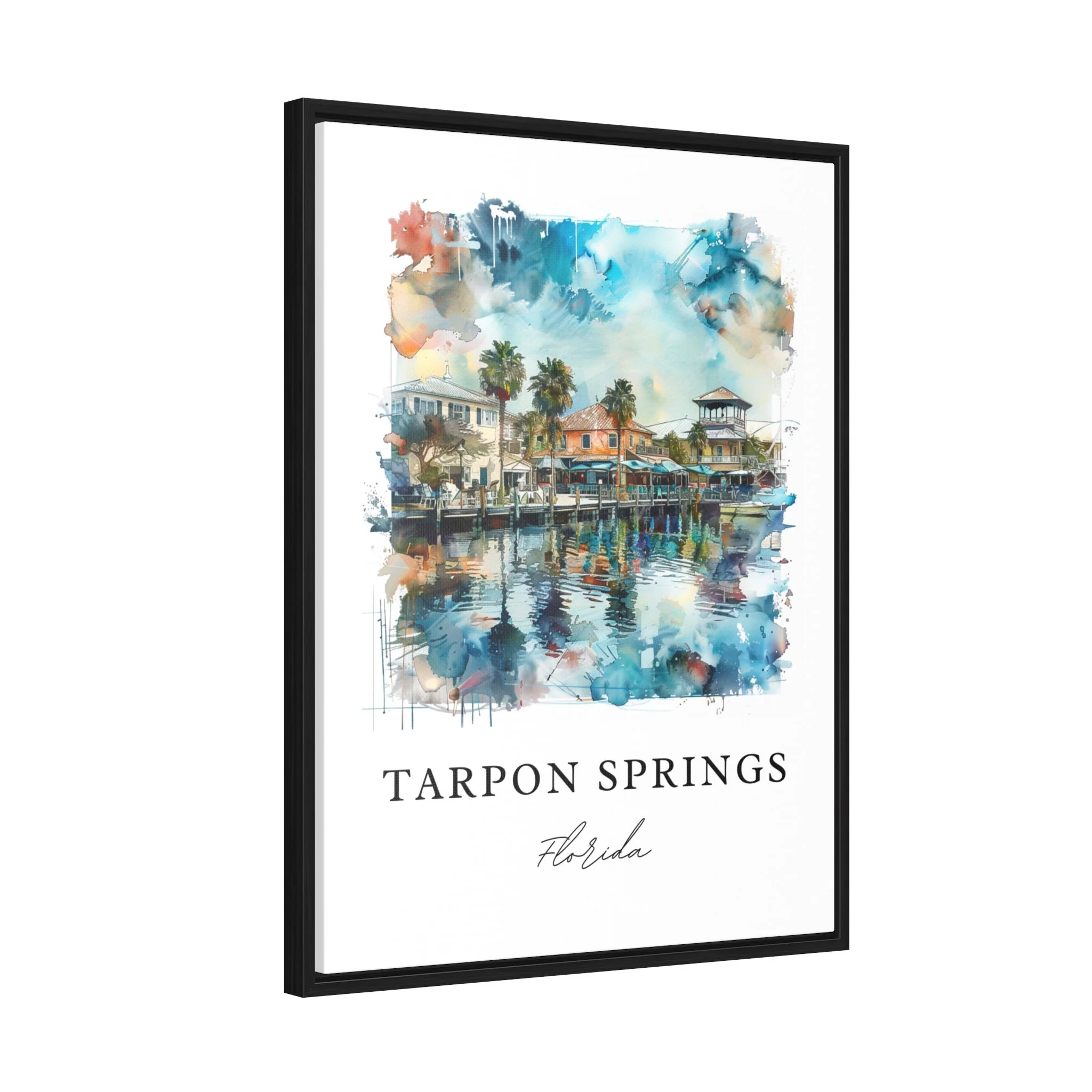Tarpon Springs, FL, Florida – Watercolor Art Print - Image 6