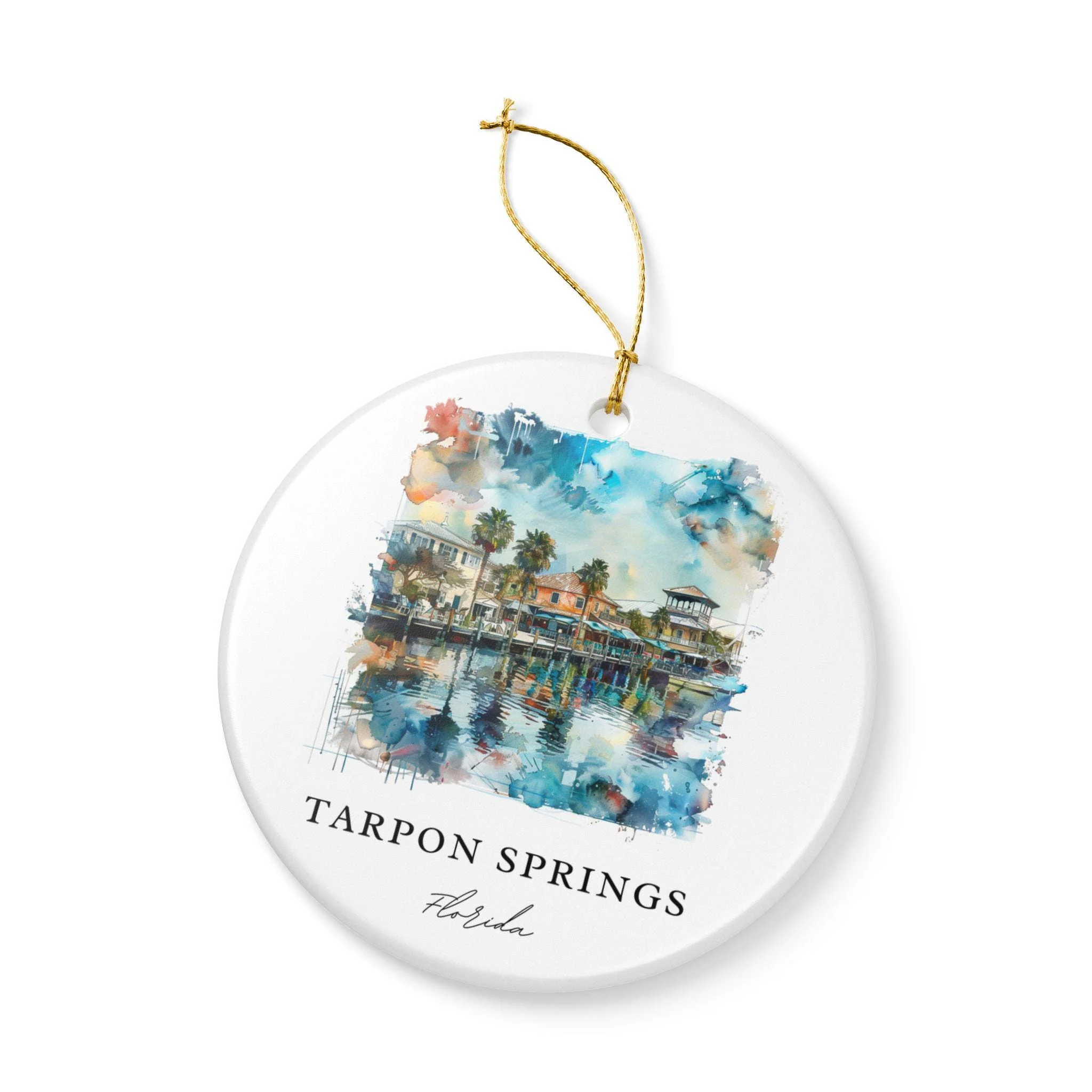 Tarpon Springs FL Ornament: Unique Tarpon Springs Souvenir, Tarpon Springs Xmas Decor, and Authentic Tarpon Springs Gift - Image 3