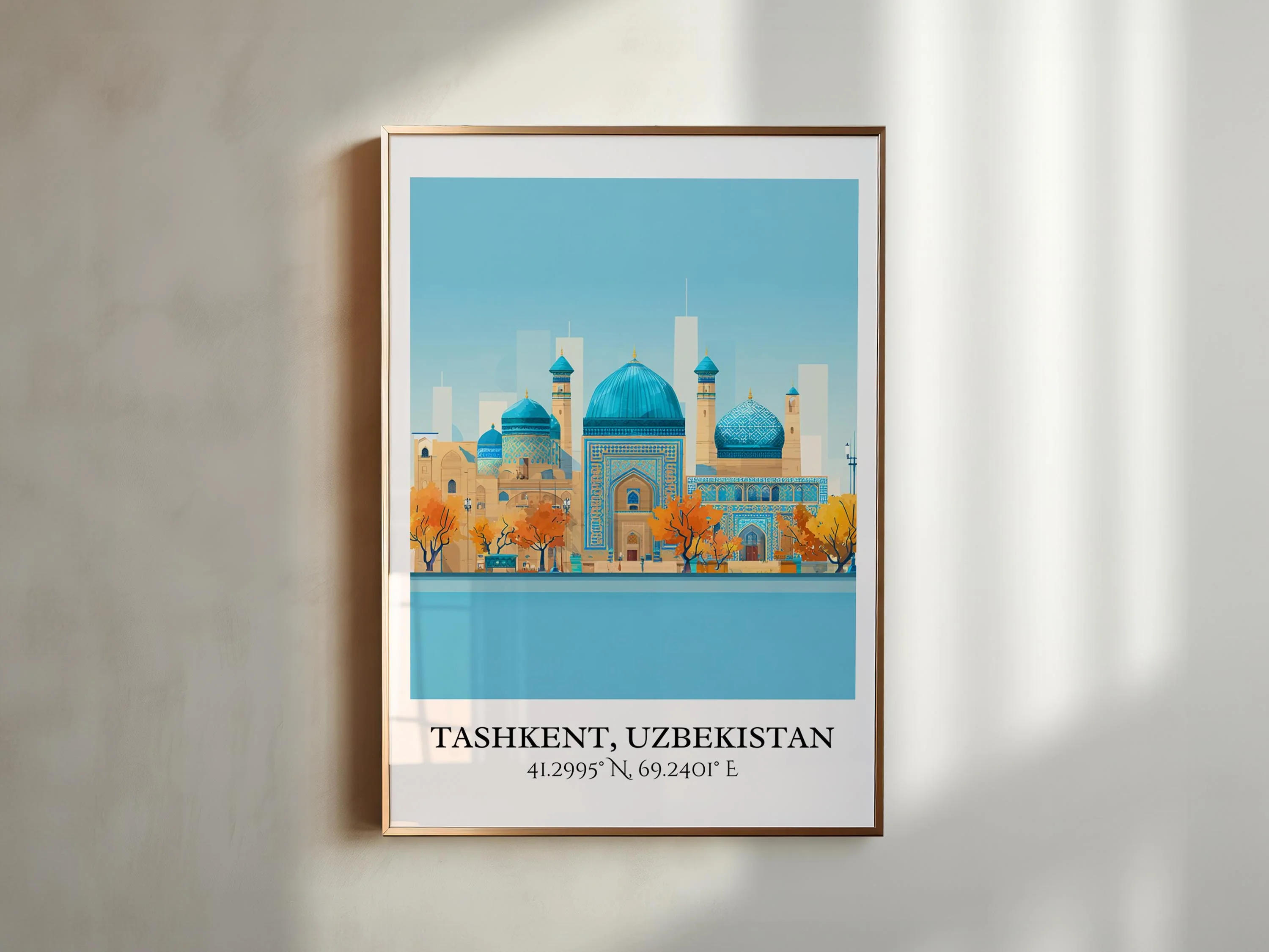 Tashkent, Uzbekistan – Watercolor Art Print - Image 5