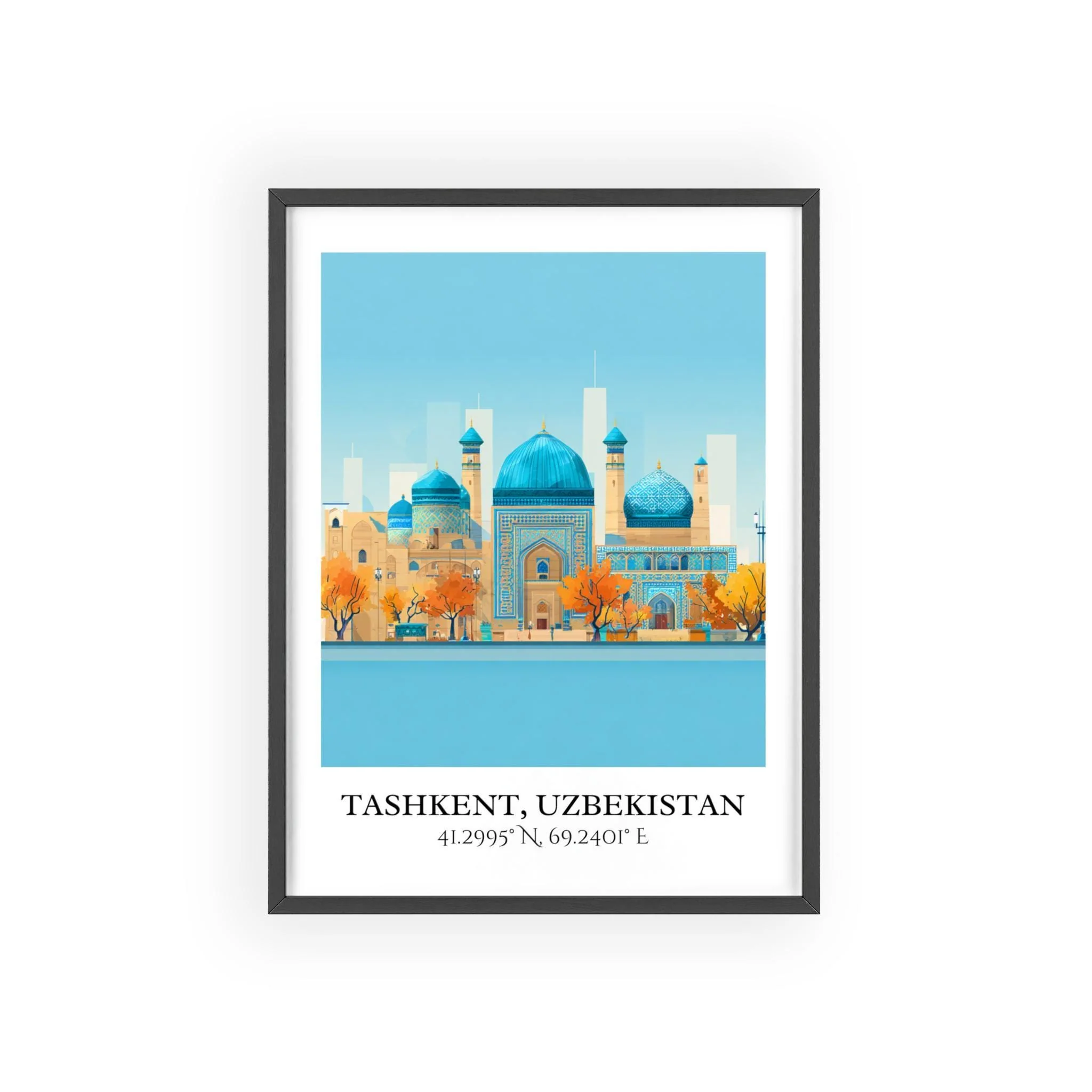 Tashkent, Uzbekistan – Watercolor Art Print - Image 7
