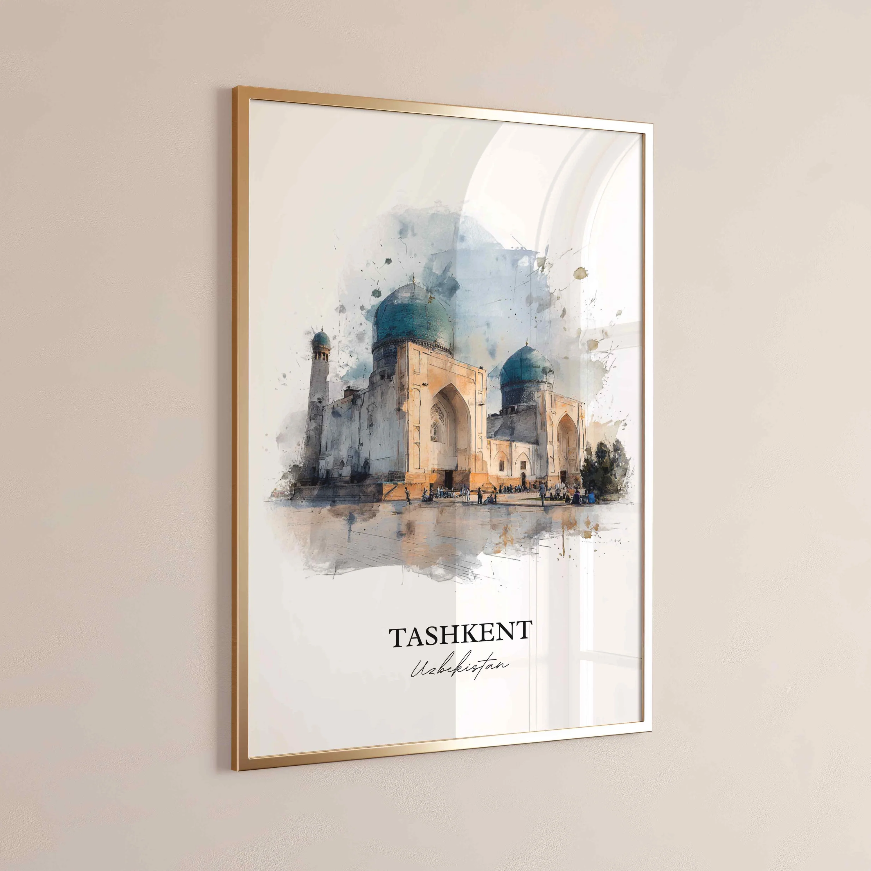 Tashkent, Uzbekistan – Watercolor Art Print - Image 7