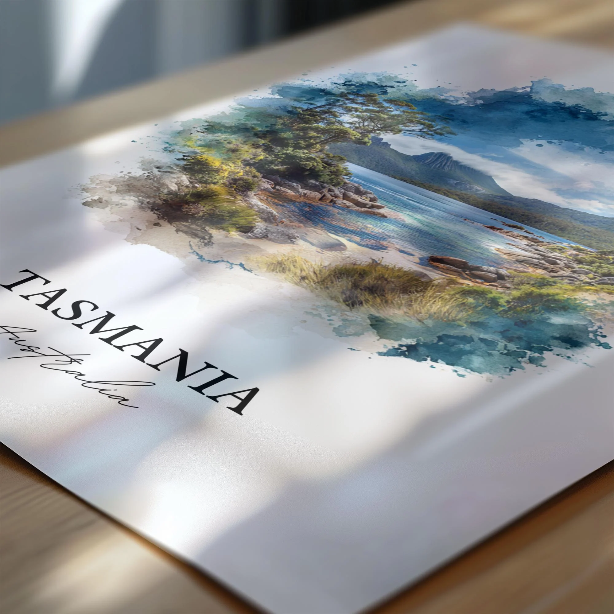 Tasmania, Australia – Watercolor Art Print - Image 2