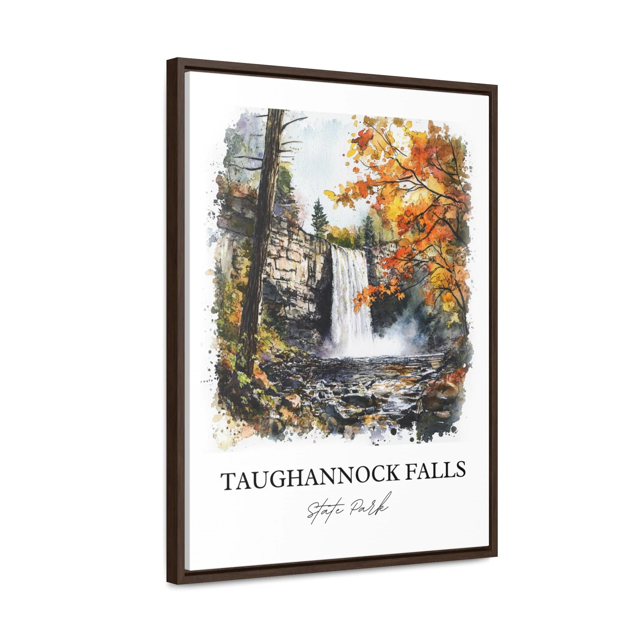Taughannock Falls, USA – Watercolor Art Print - Image 8