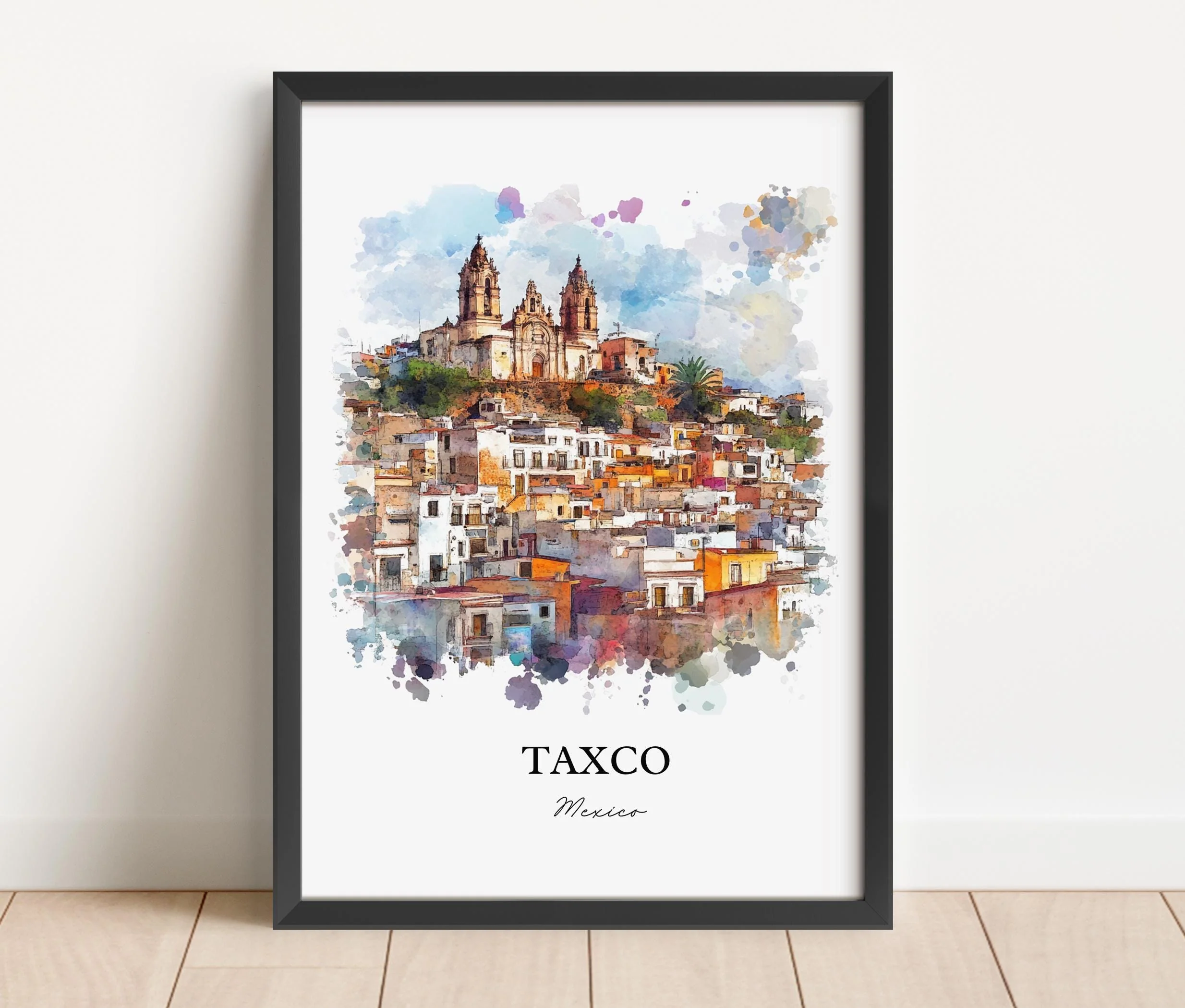 Taxco, Mexico – Watercolor Art Print - Image 3