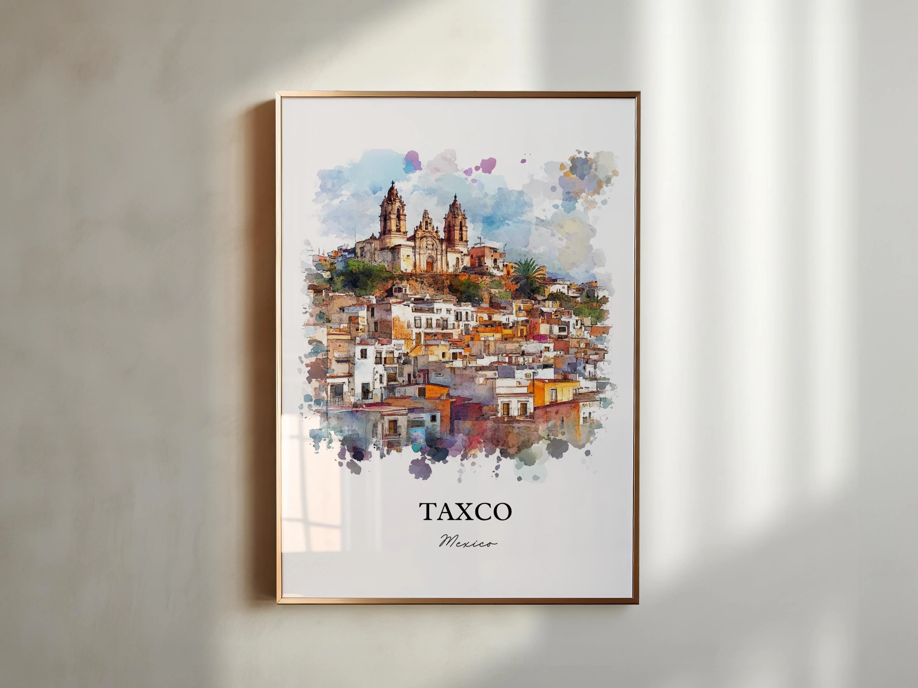 Taxco, Mexico – Watercolor Art Print - Image 4