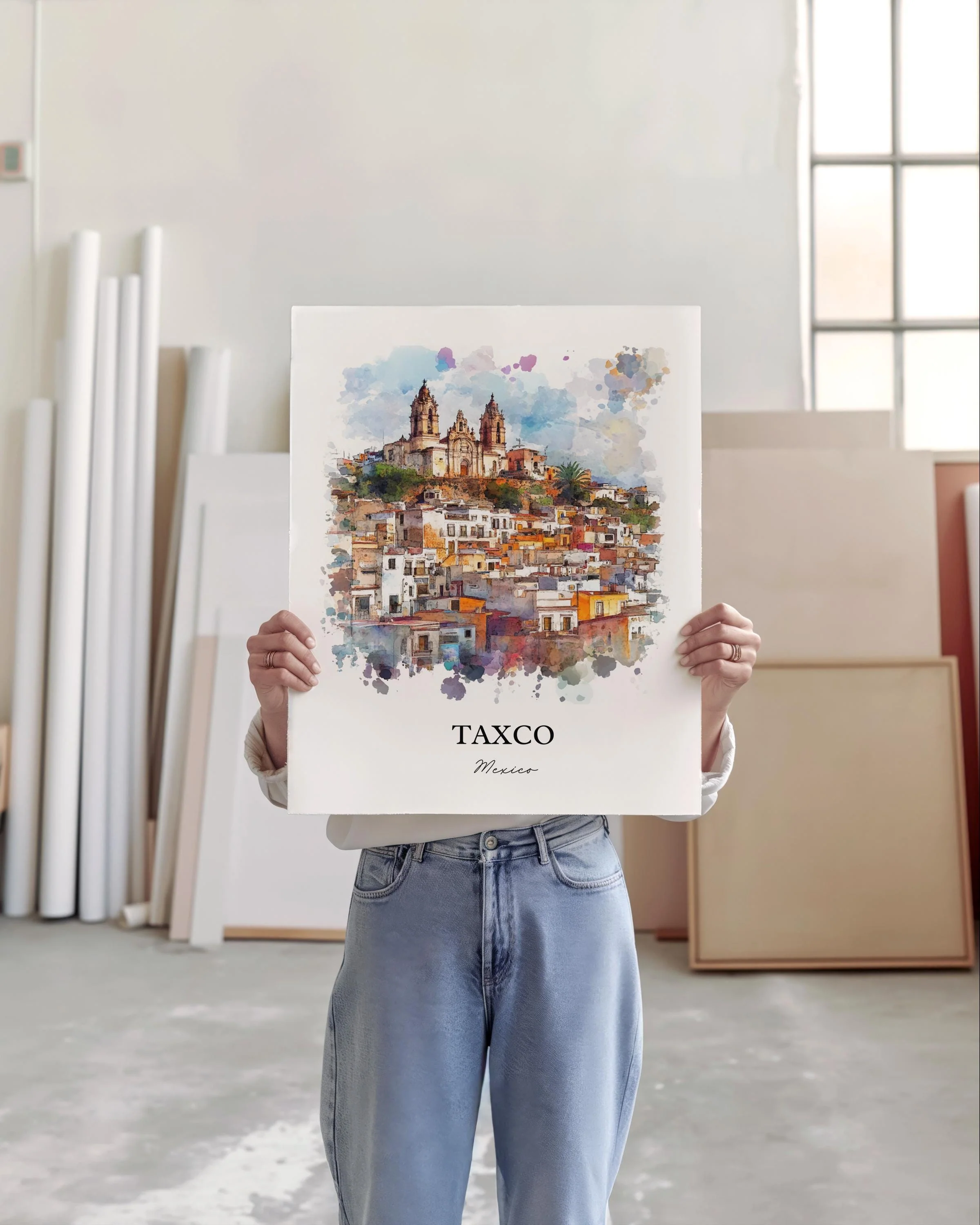 Taxco, Mexico – Watercolor Art Print - Image 5