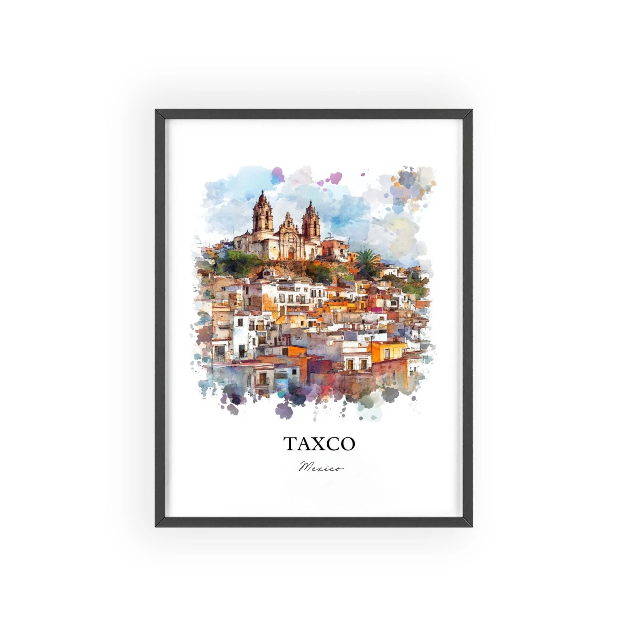 Taxco, Mexico – Watercolor Art Print - Image 7