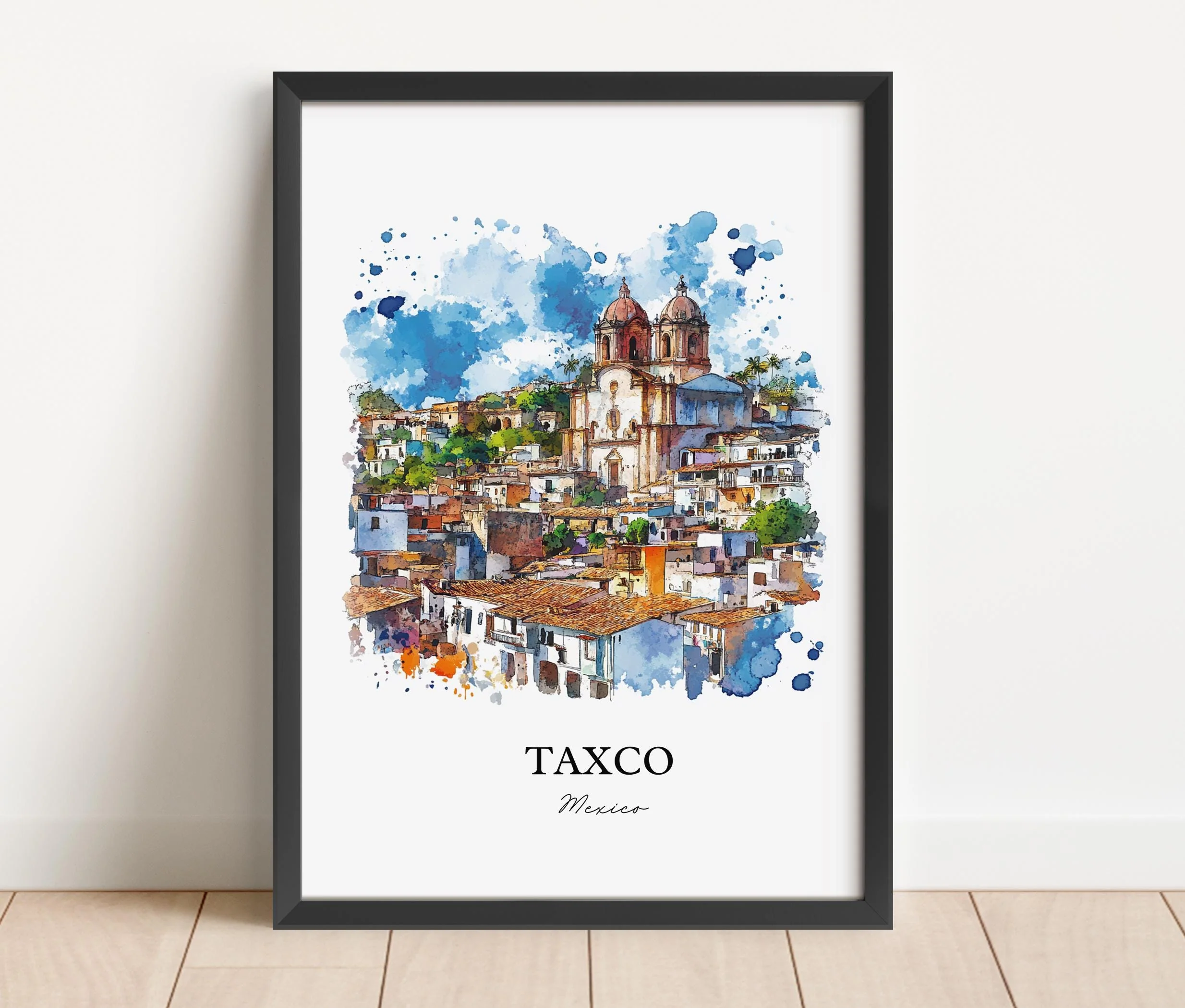 Taxco, Mexico – Watercolor Art Print - Image 5