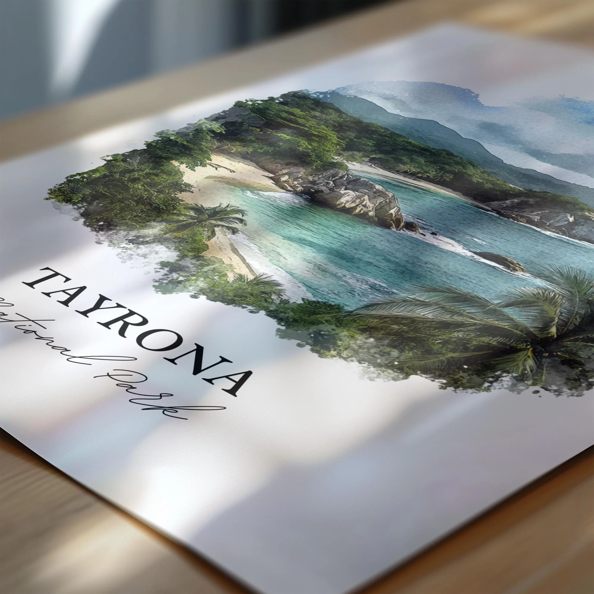 Tayrona National Park, Colombia – Watercolor Art Print - Image 2