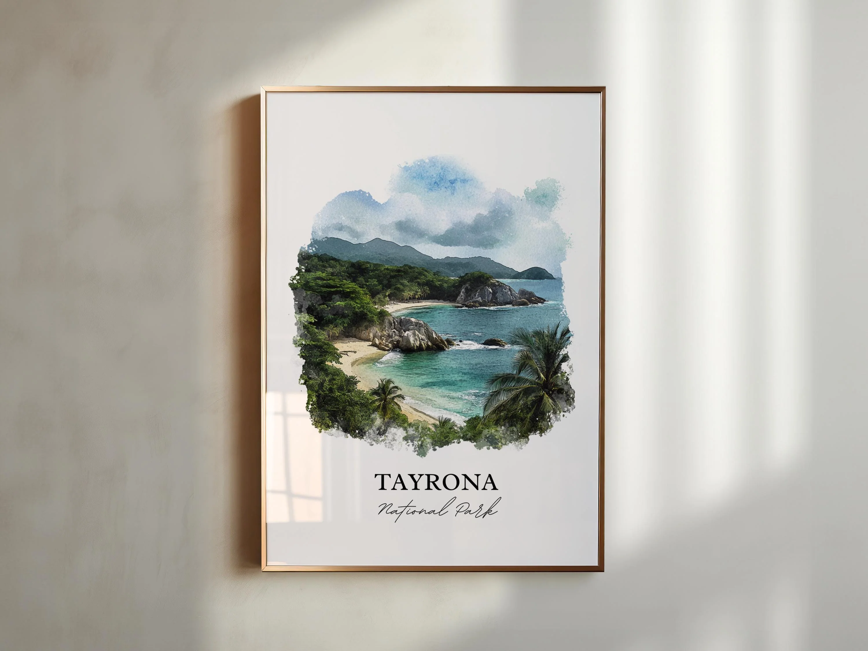 Tayrona National Park, Colombia – Watercolor Art Print - Image 3
