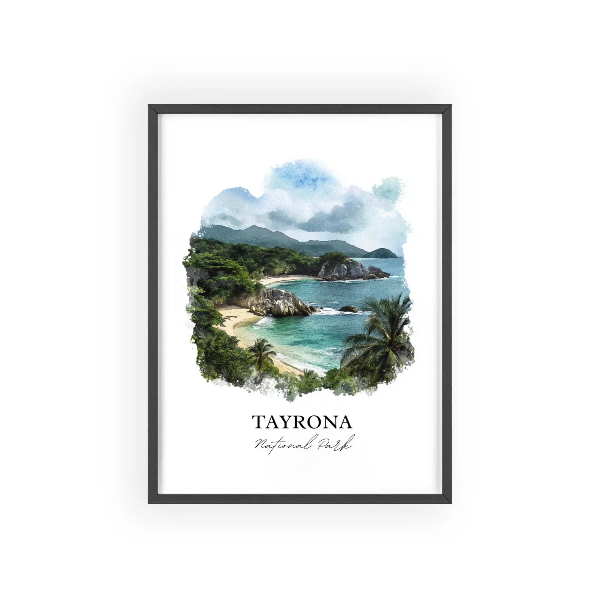 Tayrona National Park, Colombia – Watercolor Art Print - Image 7