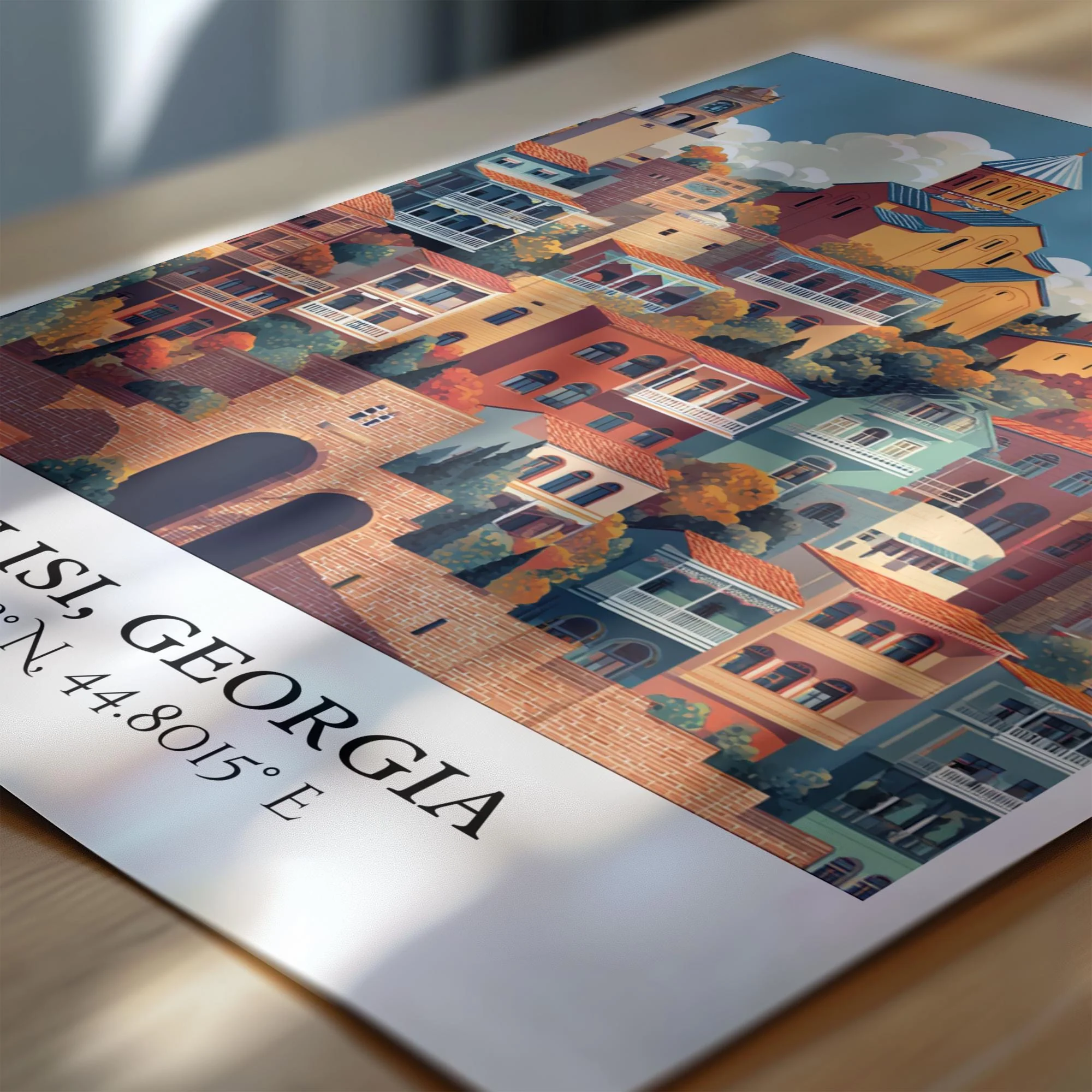 Tbilisi, Georgia – Watercolor Art Print - Image 2