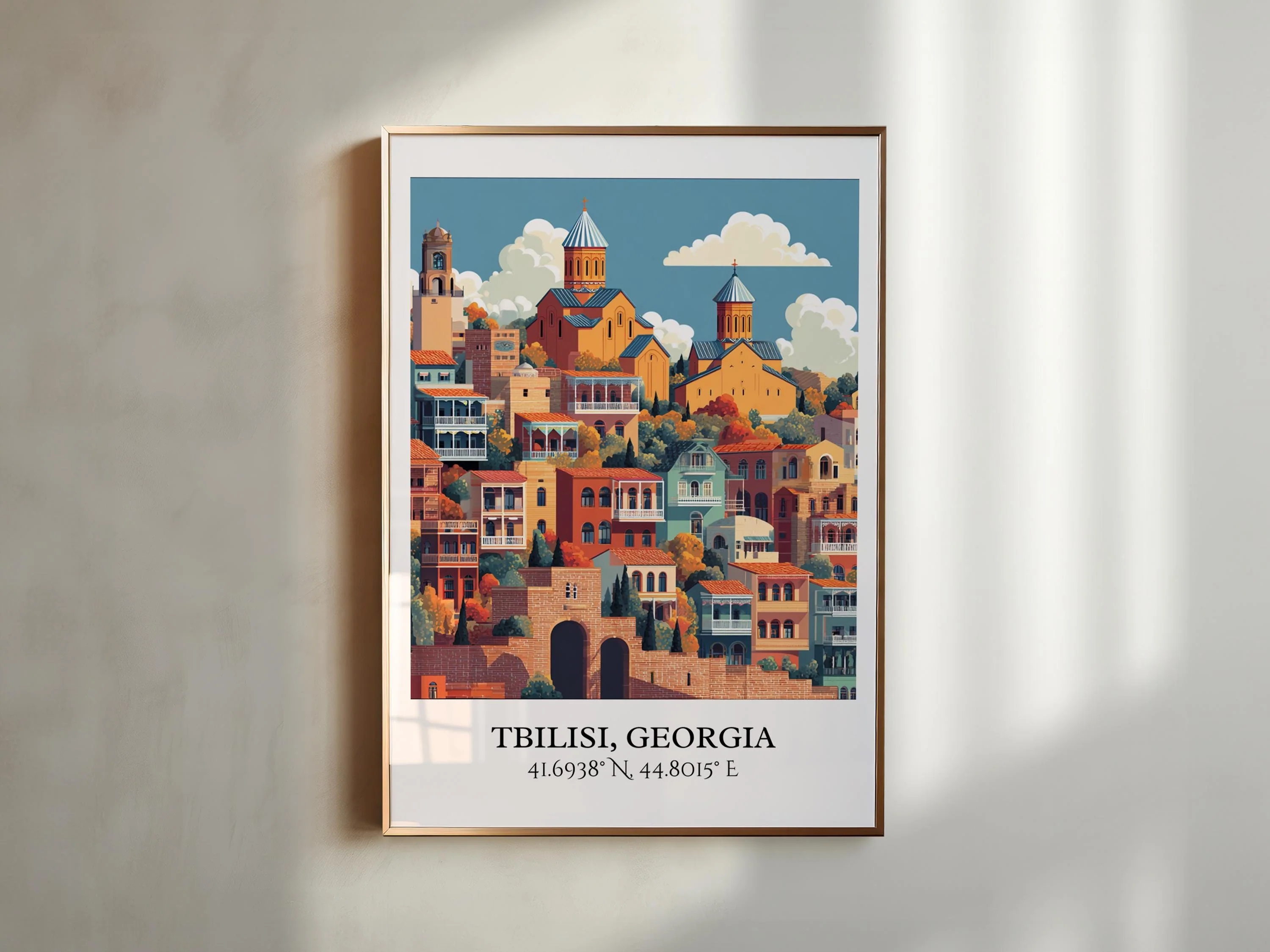 Tbilisi, Georgia – Watercolor Art Print - Image 3