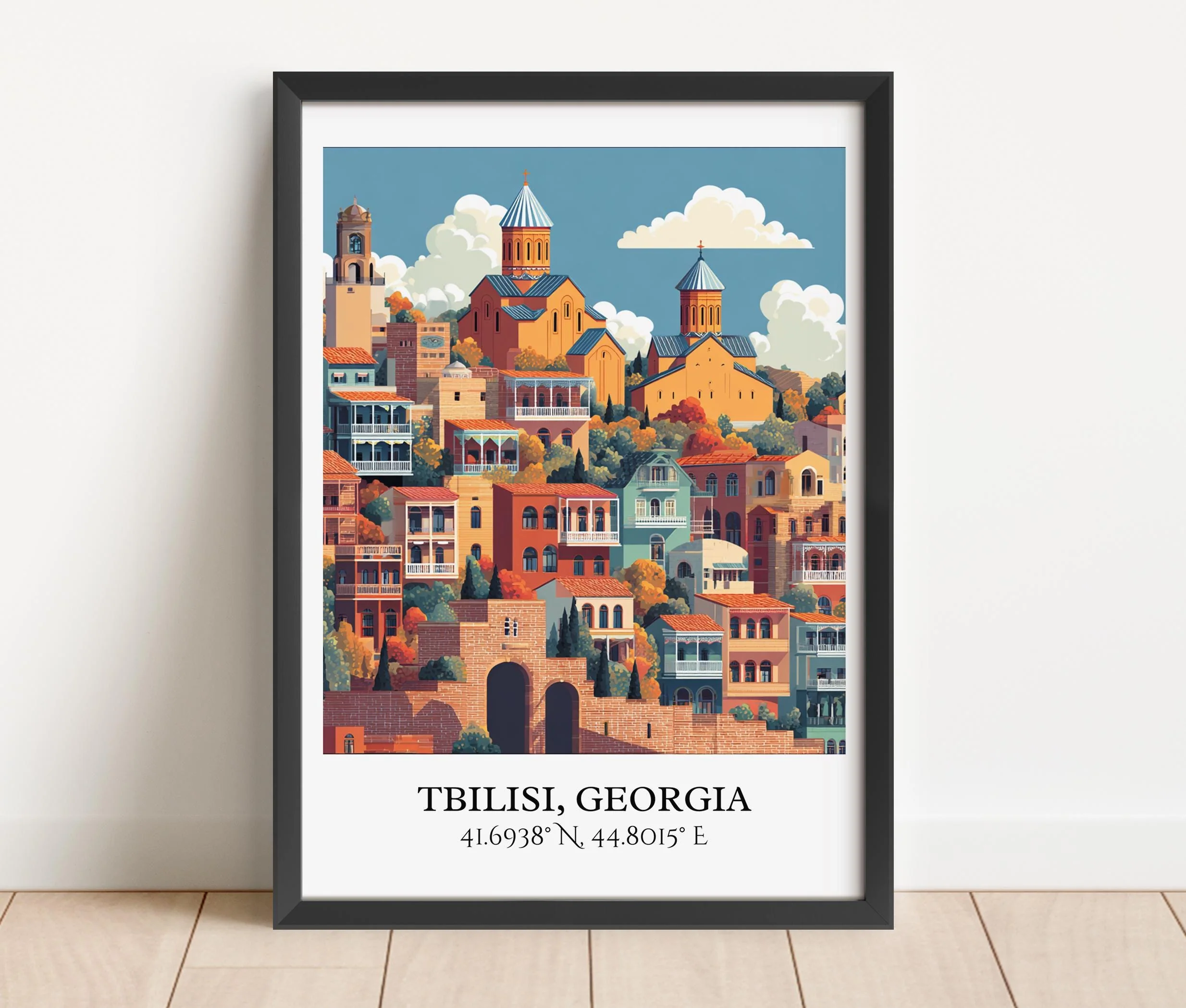 Tbilisi, Georgia – Watercolor Art Print - Image 4