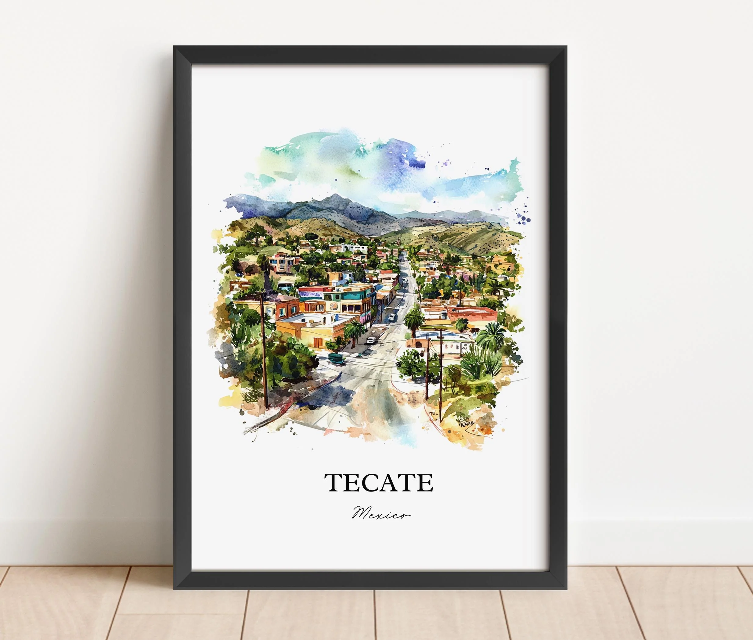 Tecate, Mexico – Watercolor Art Print - Image 5