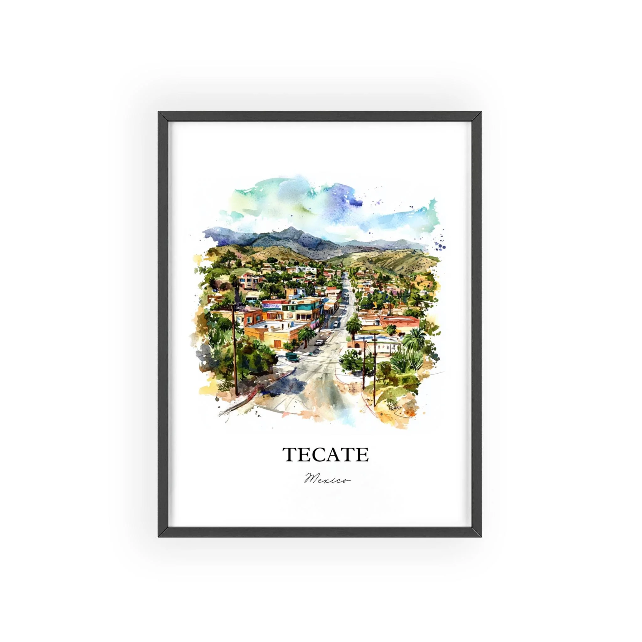 Tecate, Mexico – Watercolor Art Print - Image 7