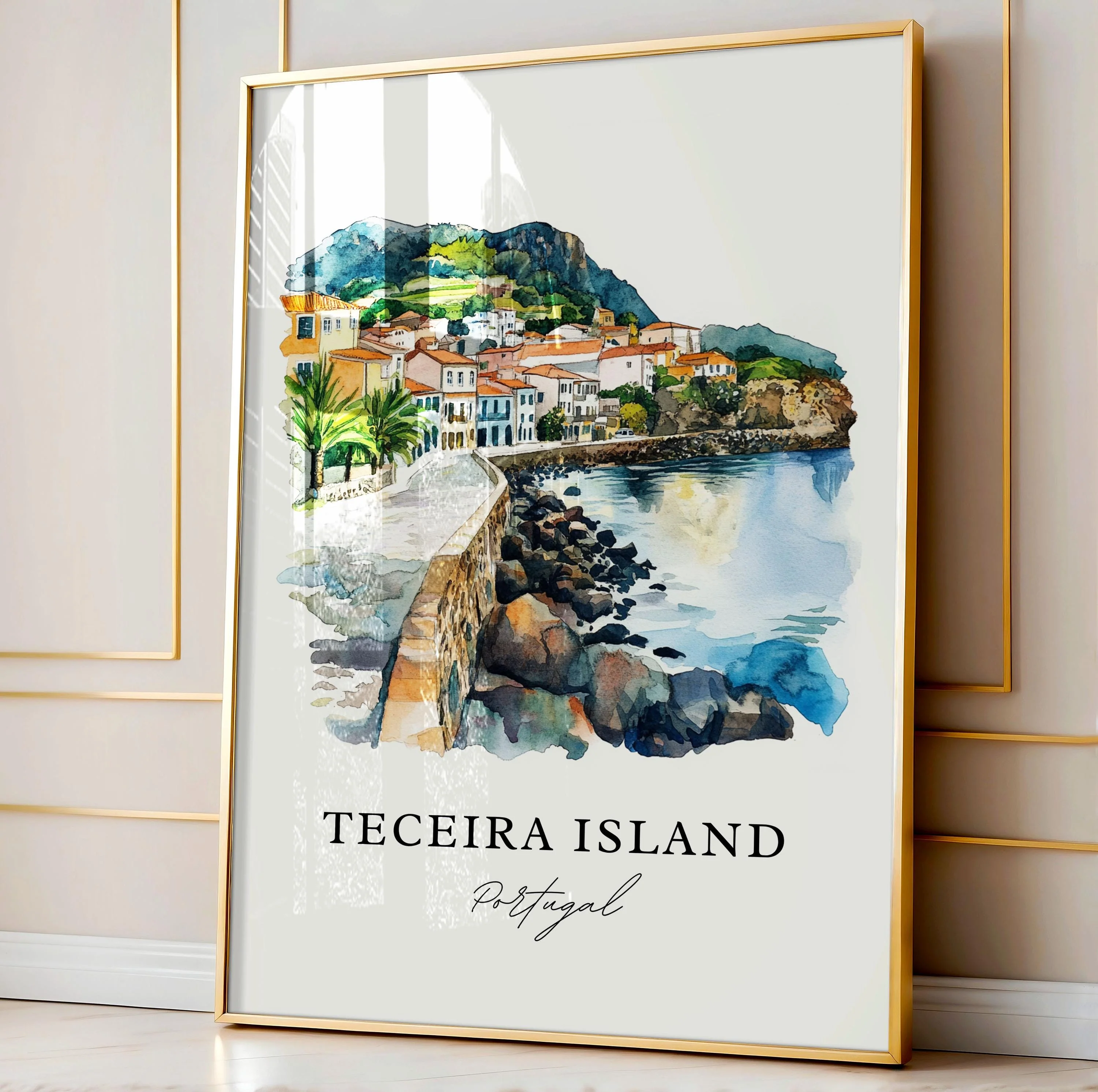 Terceira Island, Portugal – Watercolor Art Print - Image 5