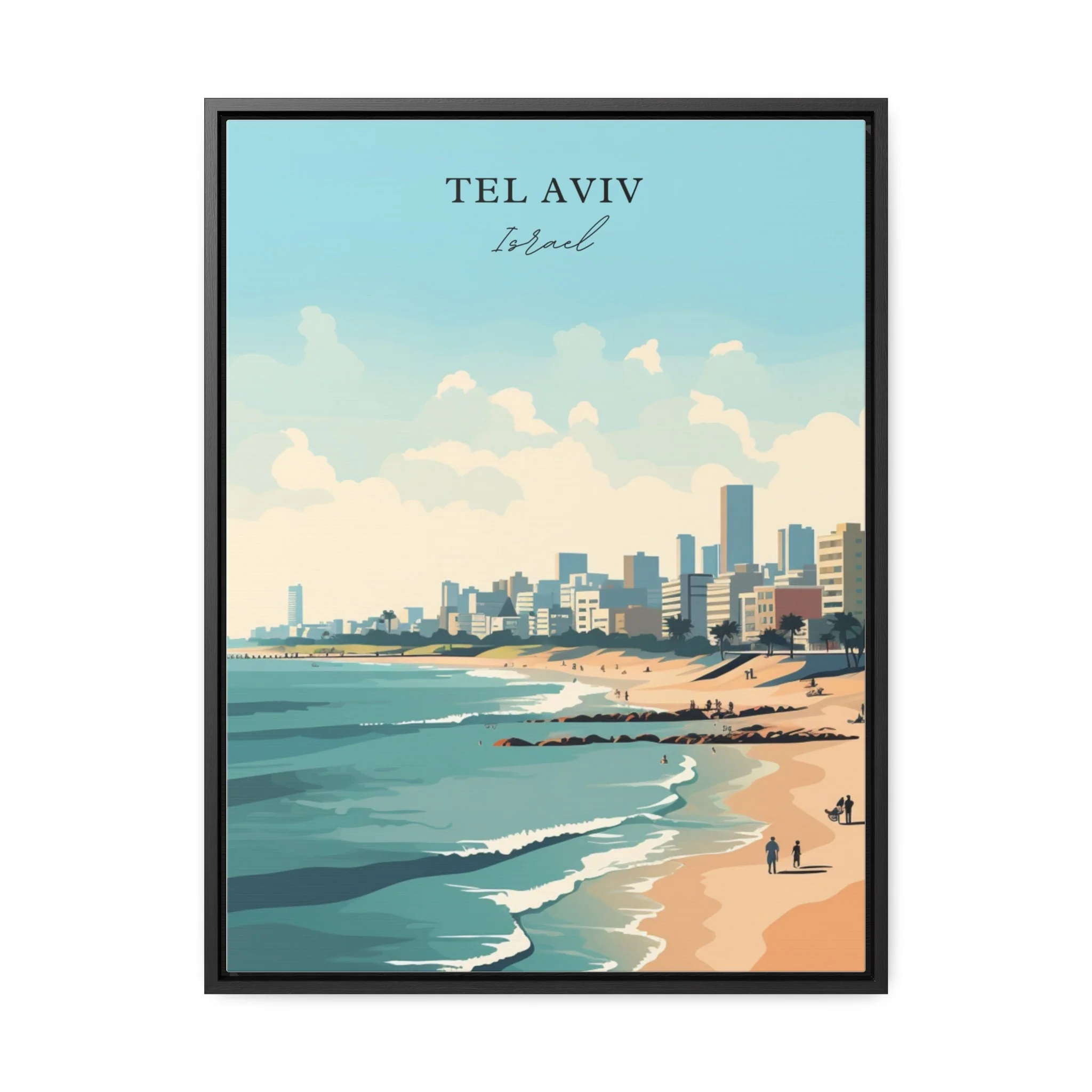 Tel Aviv, Israel – Watercolor Art Print - Image 5