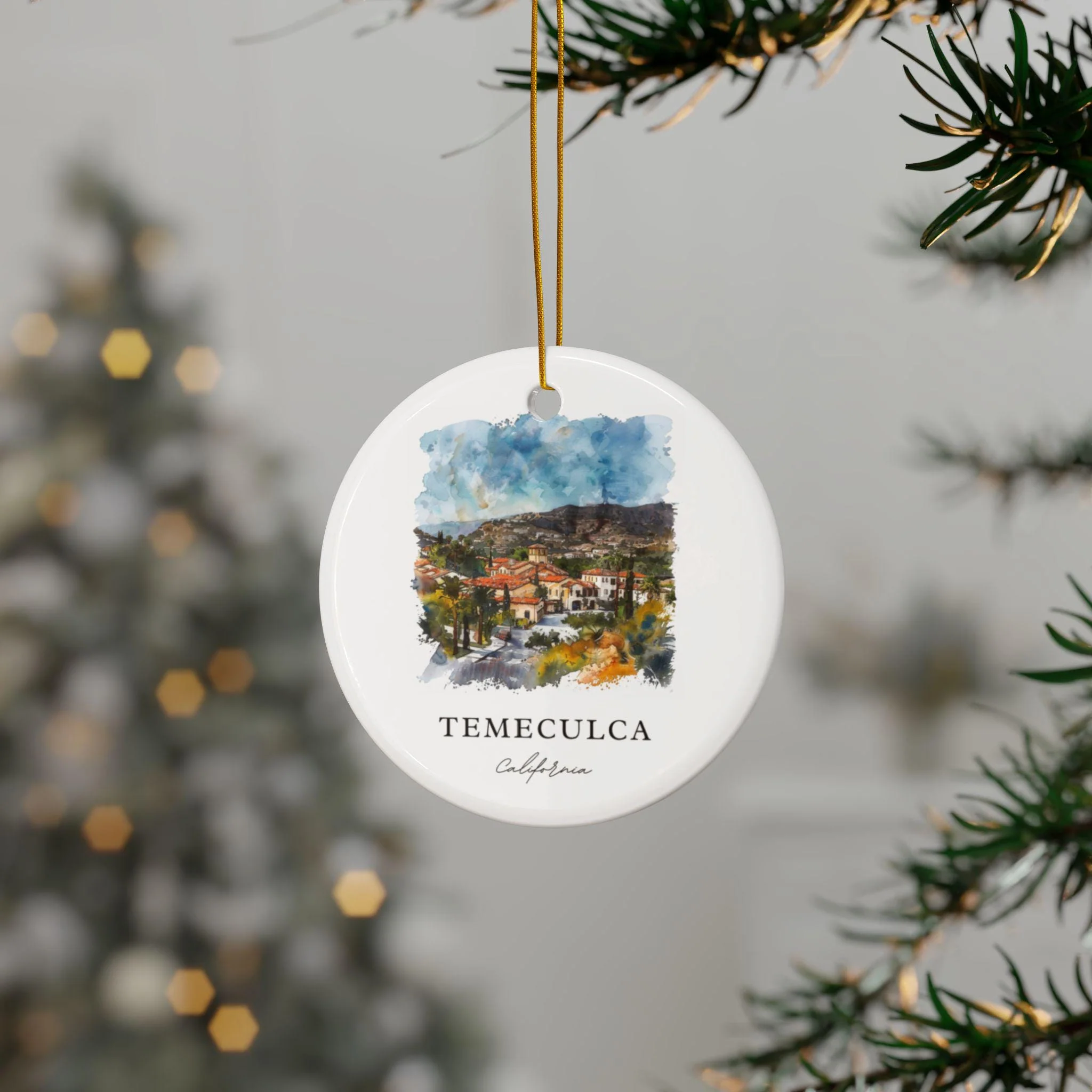 Temecula CA Ornament: Unique Temecula Souvenir, Temecula Decor, and Authentic Temecula Cali Gift - Image 2