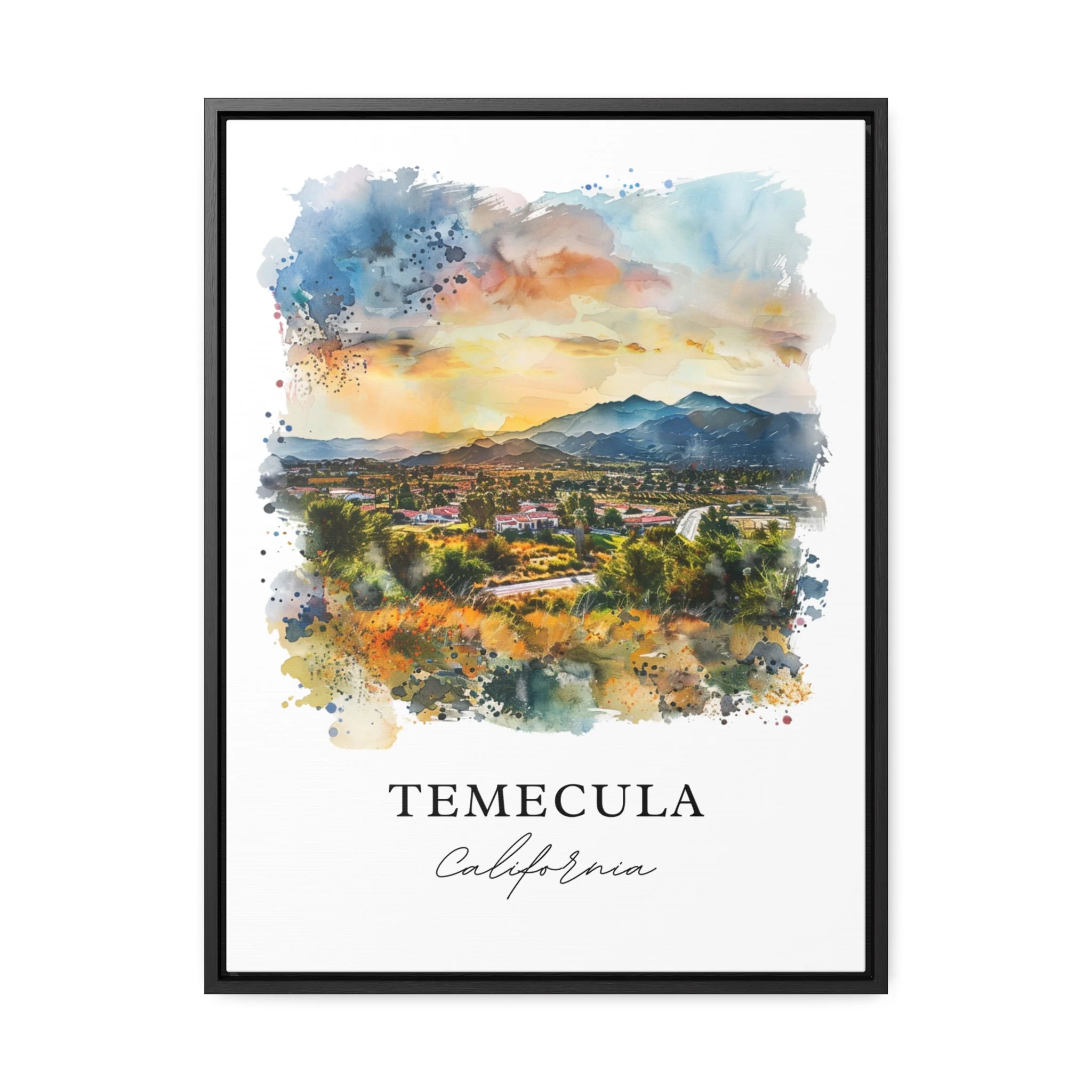 Temecula, USA – Watercolor Art Print - Image 5