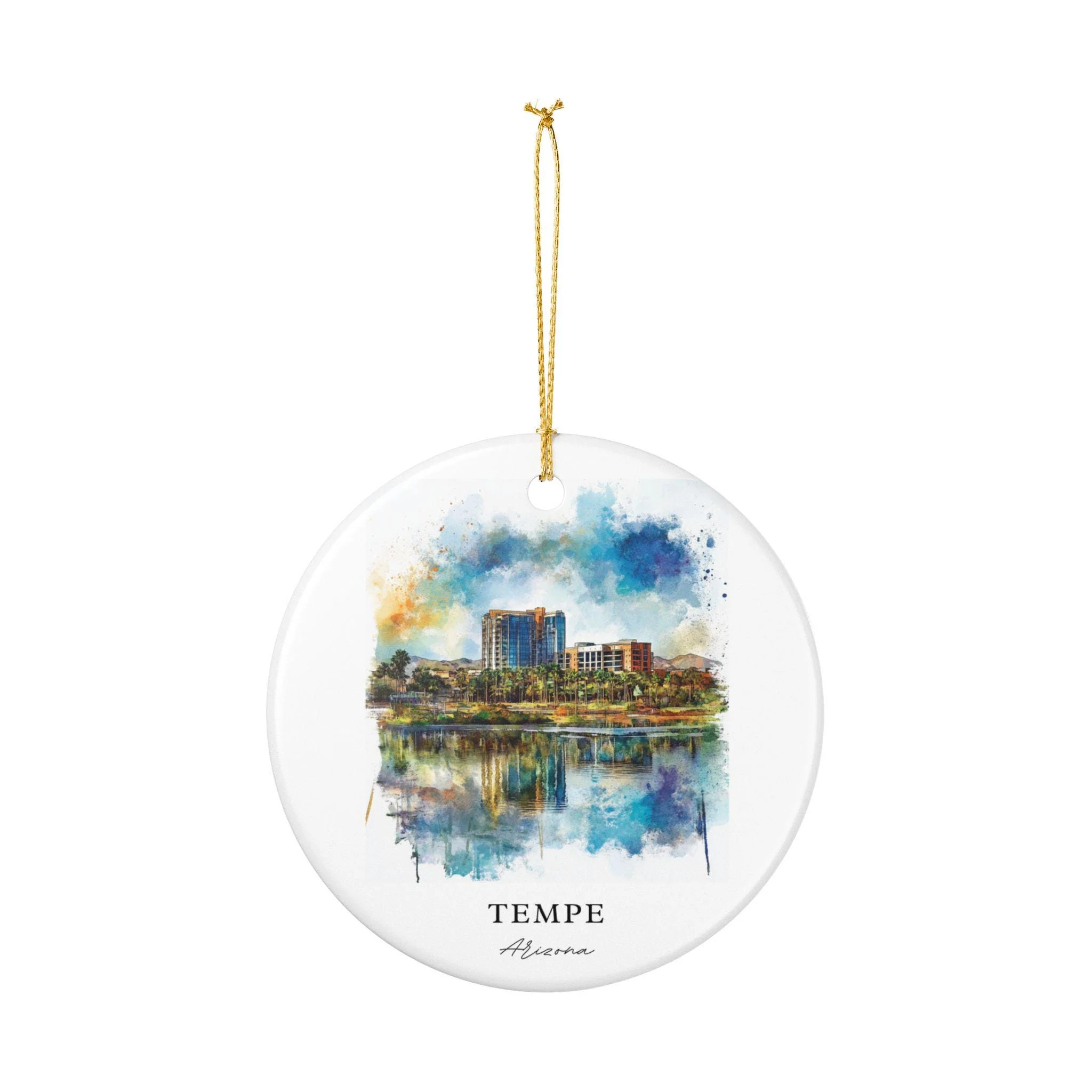 Tempe Arizona Ornament: Unique Tempe AZ Souvenir, Tempe Arizona Xmas Decor, and Authentic Tempe AZ Gift - Image 2