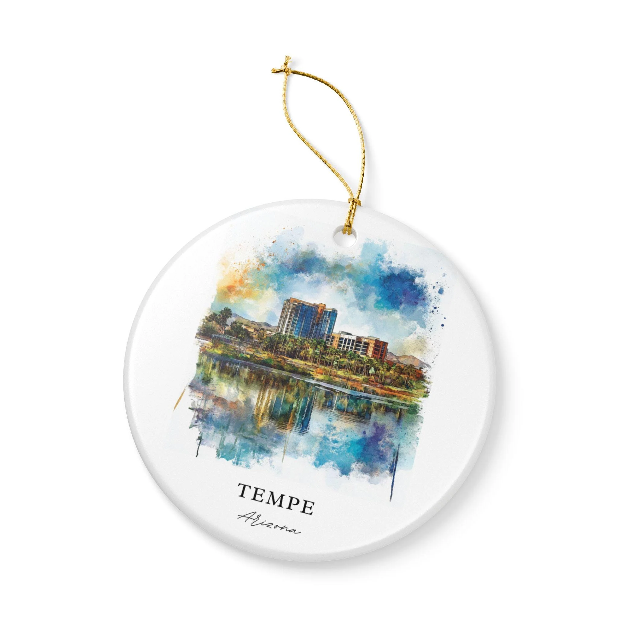 Tempe Arizona Ornament: Unique Tempe AZ Souvenir, Tempe Arizona Xmas Decor, and Authentic Tempe AZ Gift - Image 3
