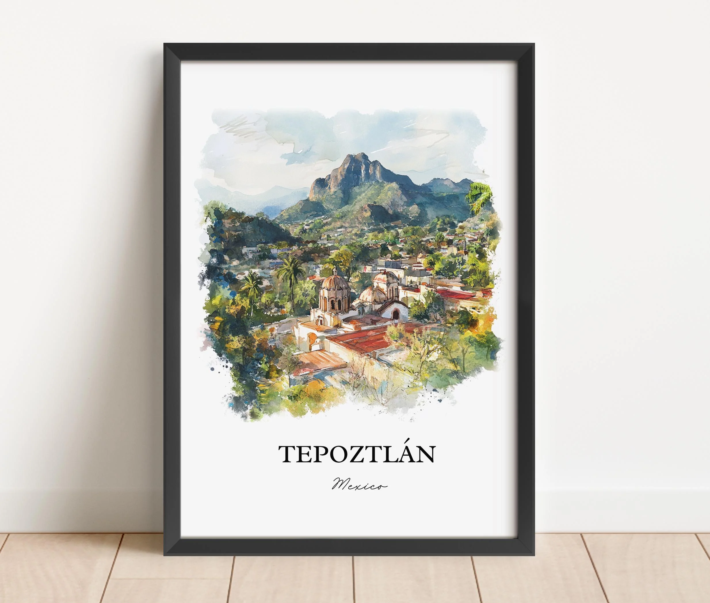 Tepoztlán, Mexico – Watercolor Art Print - Image 3