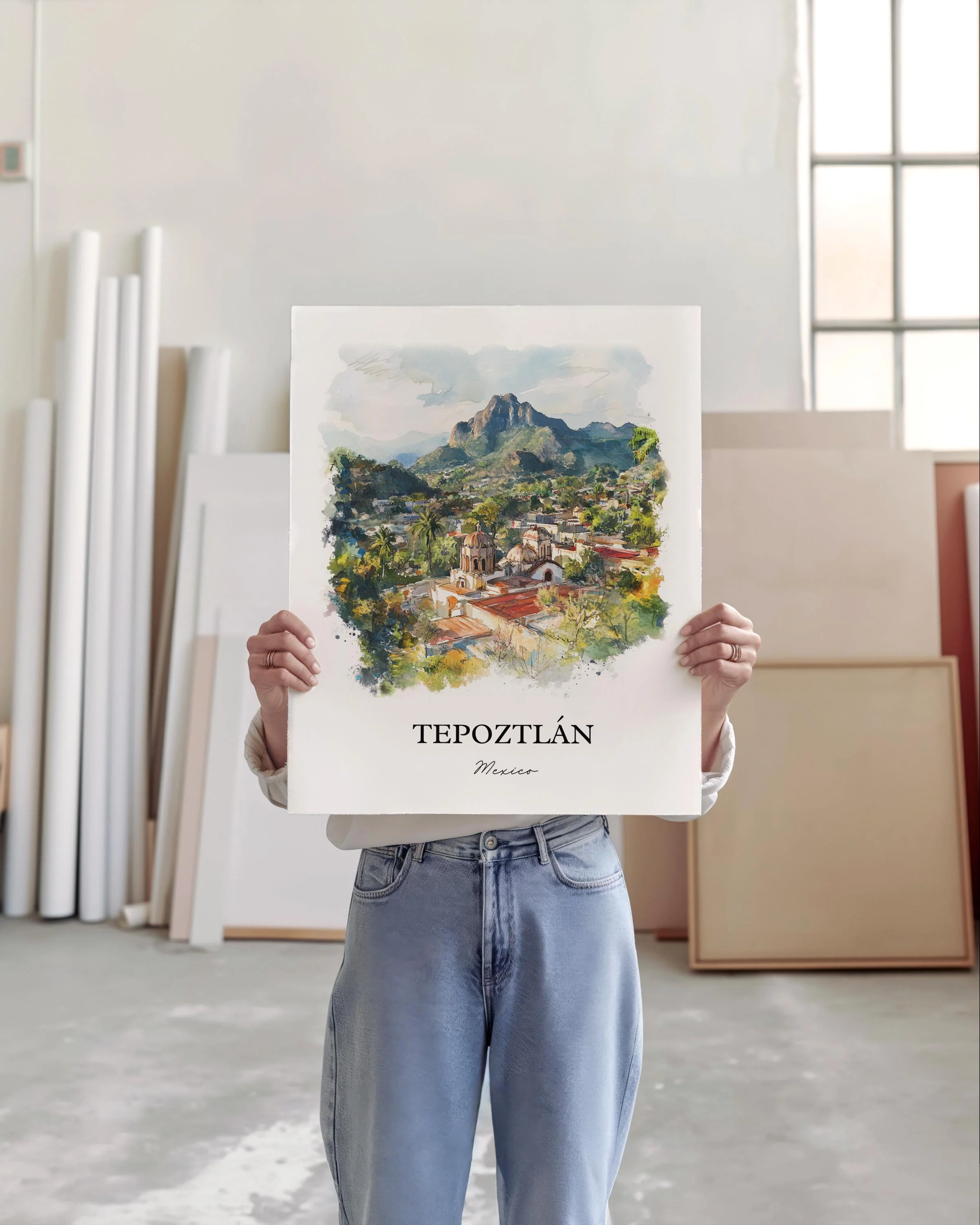 Tepoztlán, Mexico – Watercolor Art Print - Image 4