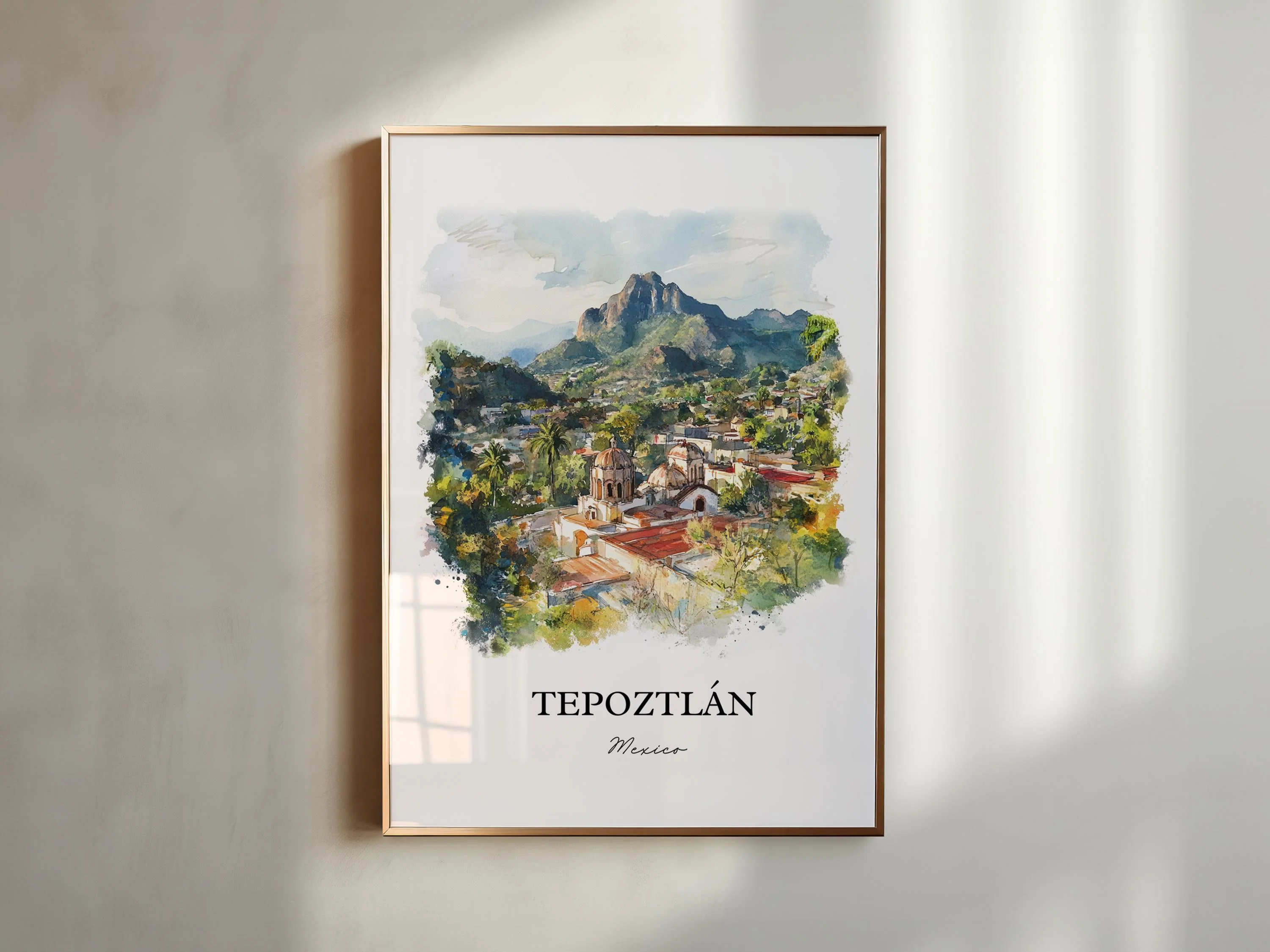 Tepoztlán, Mexico – Watercolor Art Print - Image 6