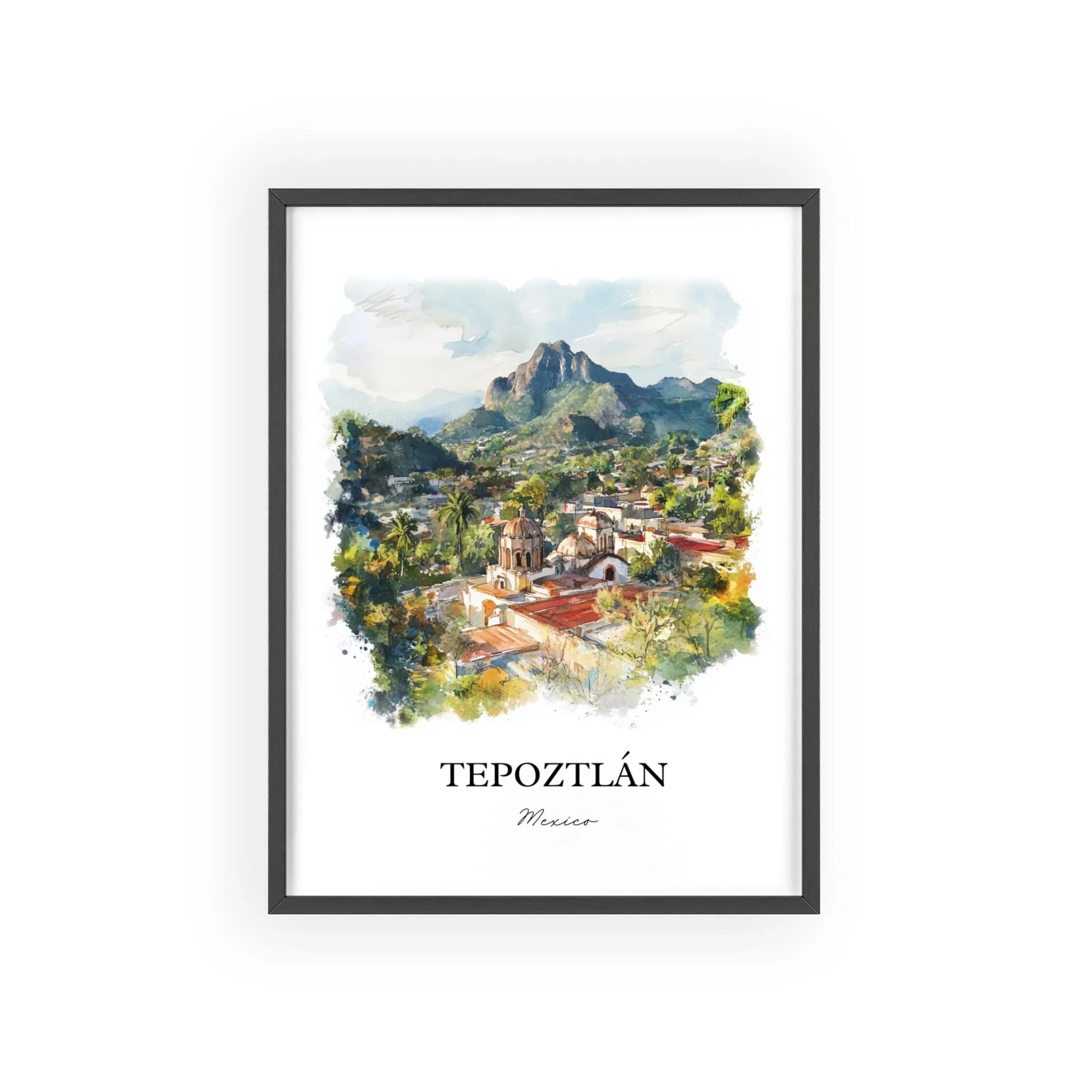 Tepoztlán, Mexico – Watercolor Art Print - Image 7