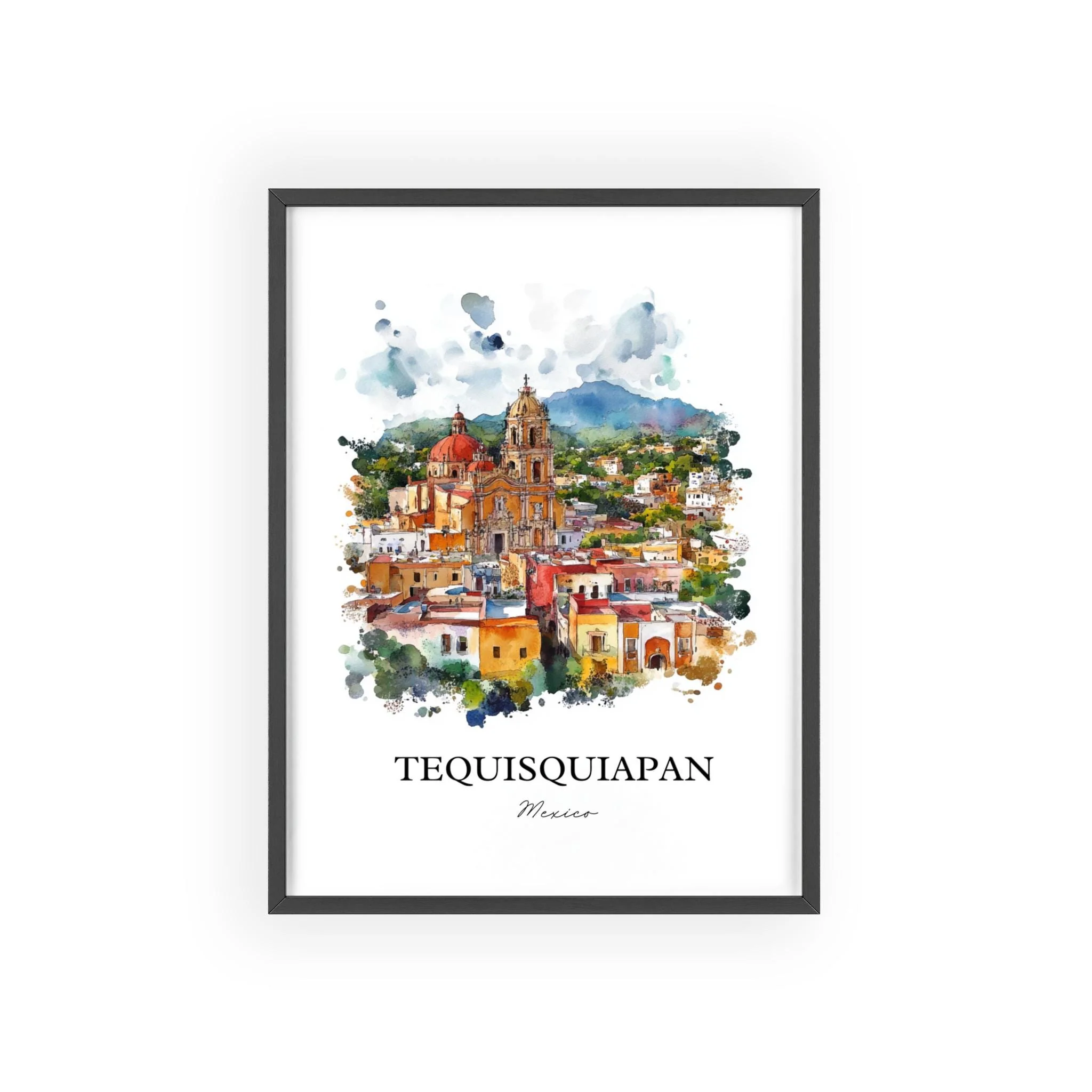 Tequisquiapan, Mexico – Watercolor Art Print - Image 7