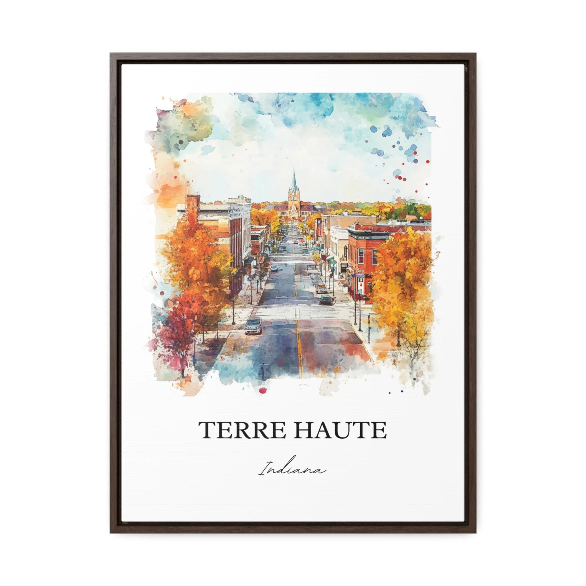 Terre Haute, Indiana – Watercolor Art Print - Image 7