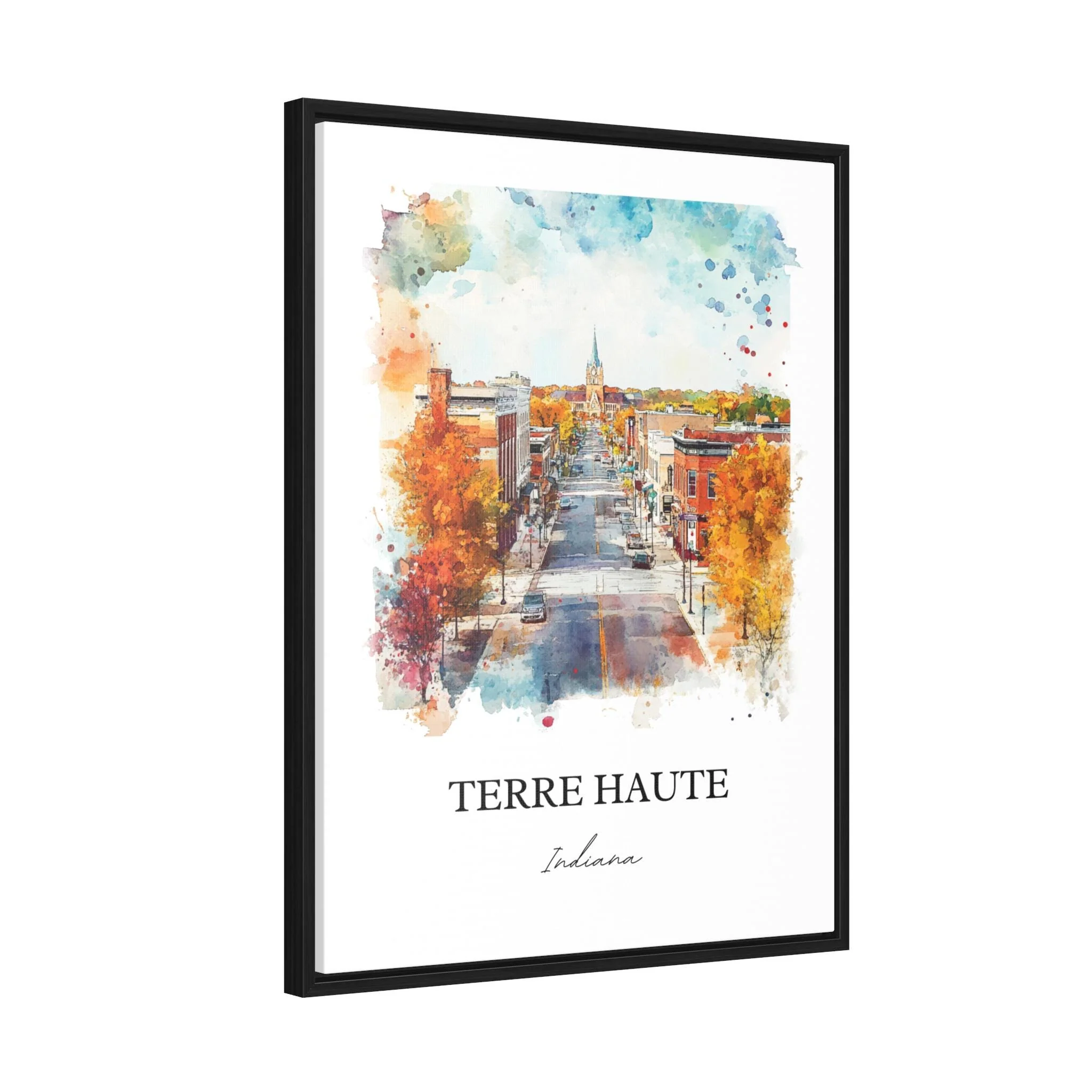 Terre Haute, Indiana – Watercolor Art Print - Image 8