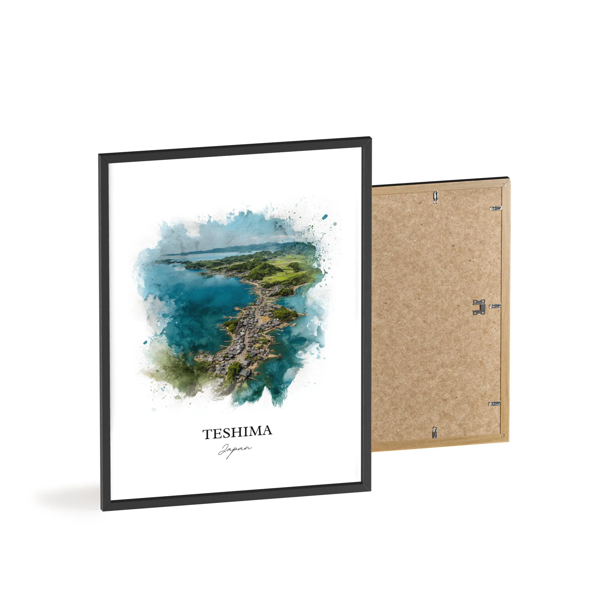 Teshima, Japan – Watercolor Art Print - Image 11