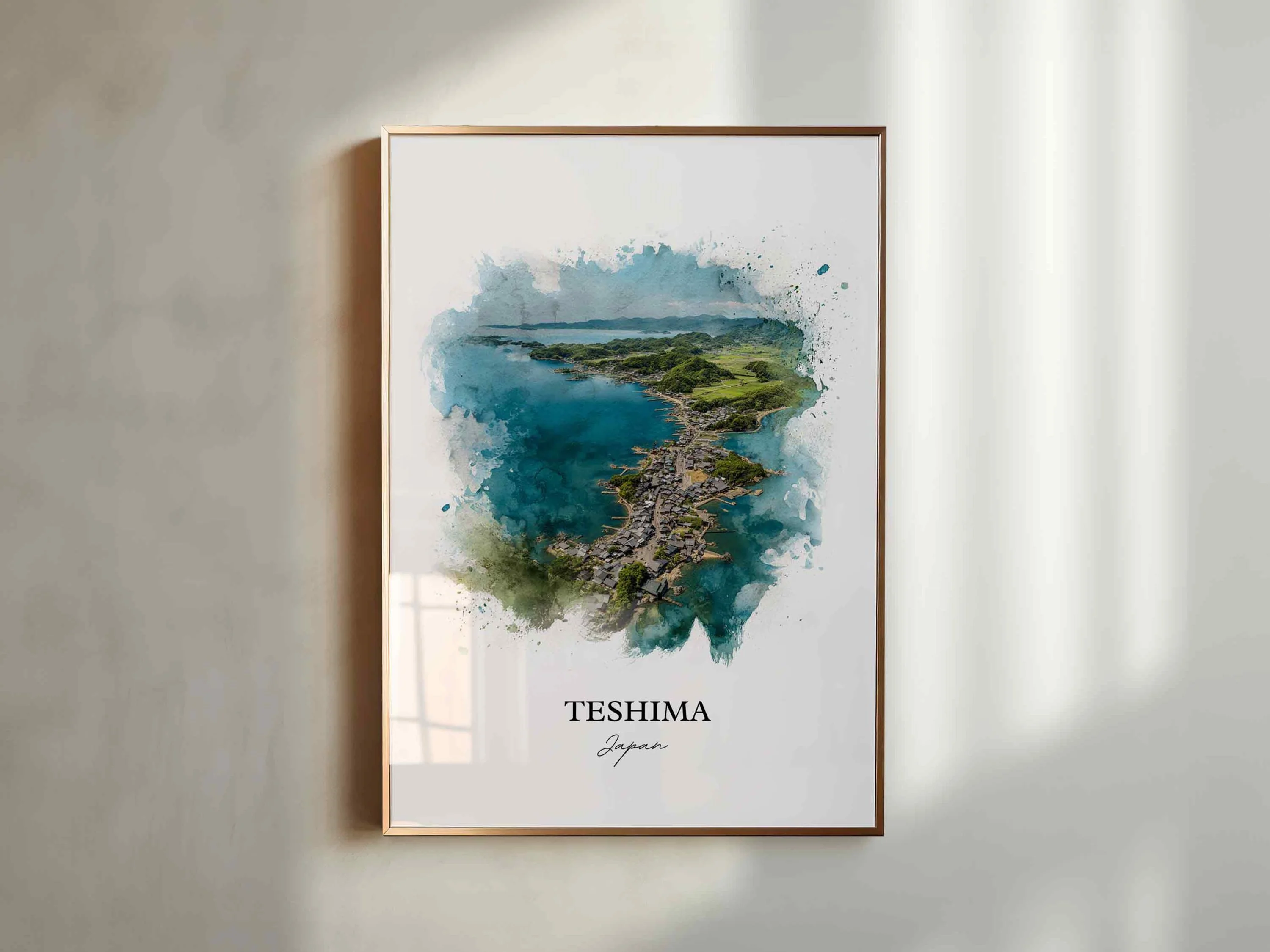 Teshima, Japan – Watercolor Art Print - Image 6